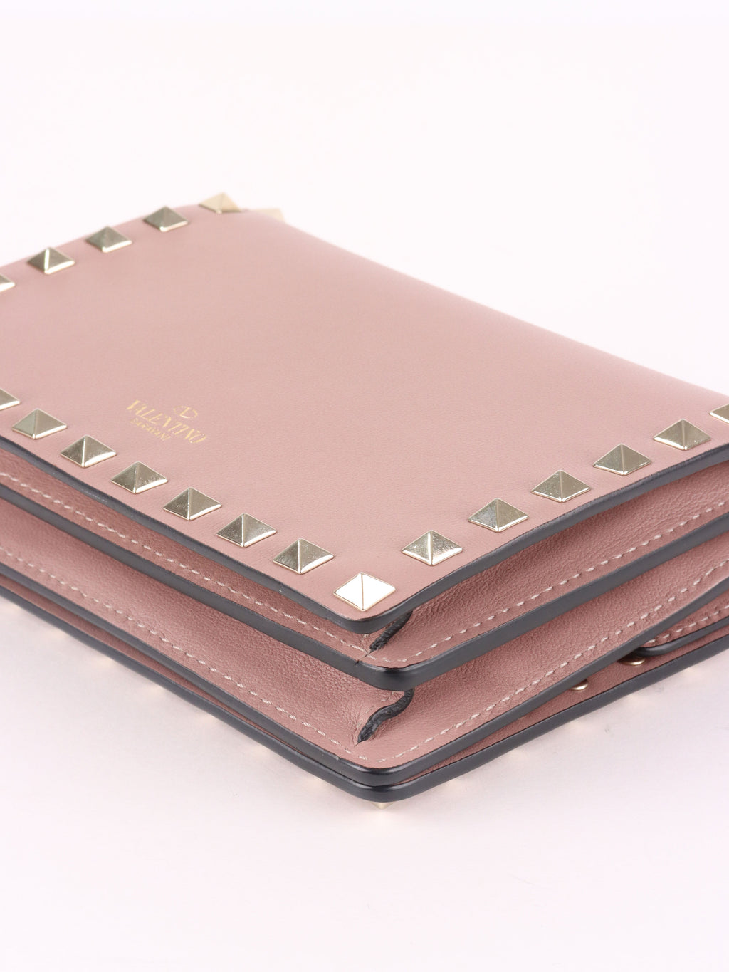 Valentino Garavani Pink Rockstud Cross Body Bag.