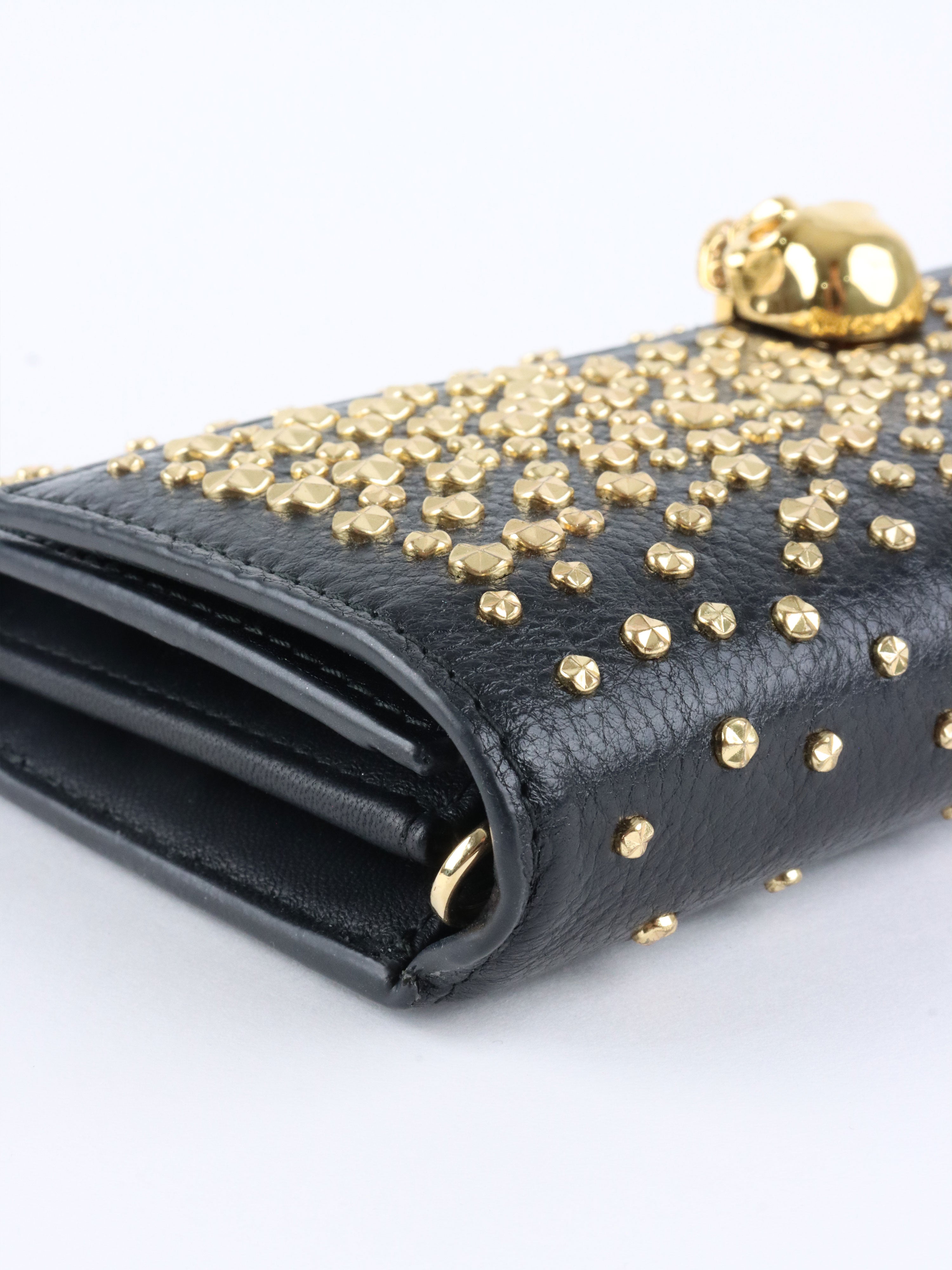 Alexander McQueen Studs & Skull Chain Clutch