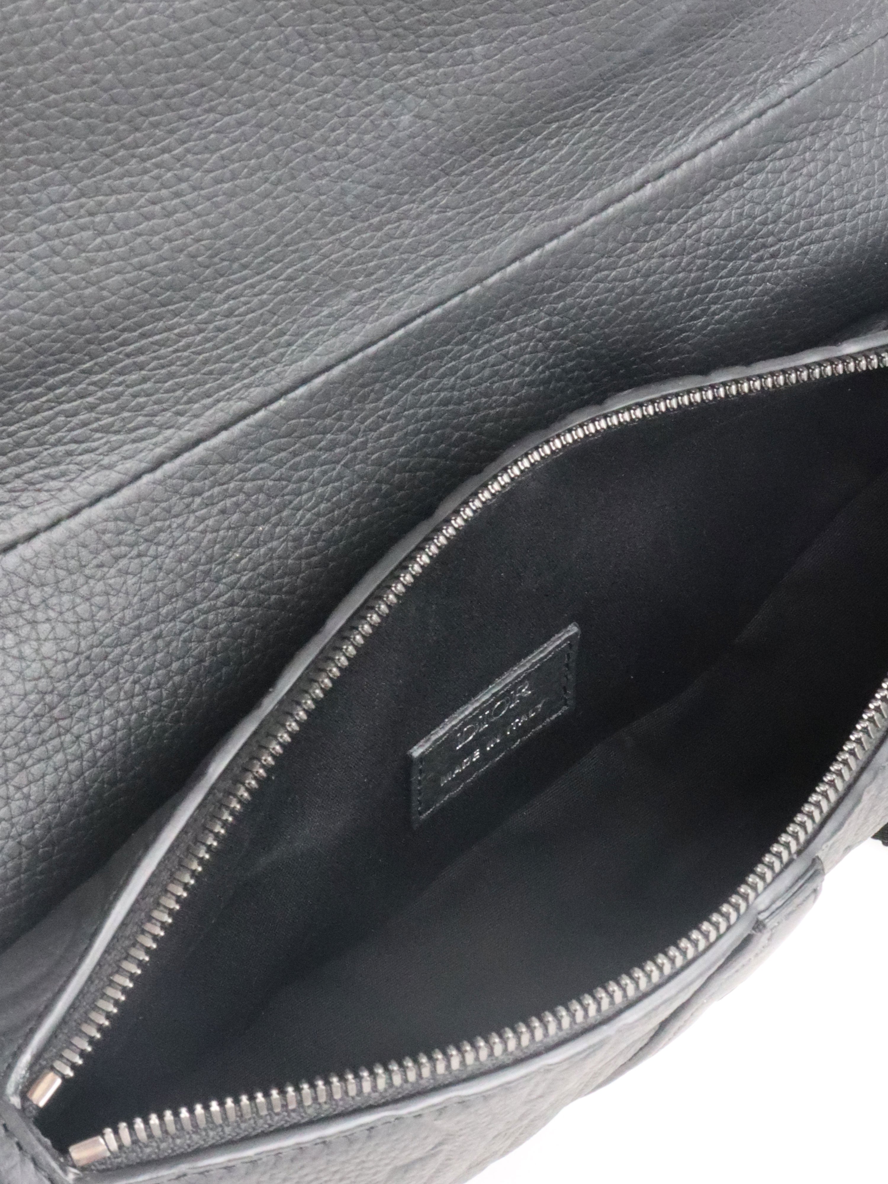 Dior Black Gravity Saddle Bag.