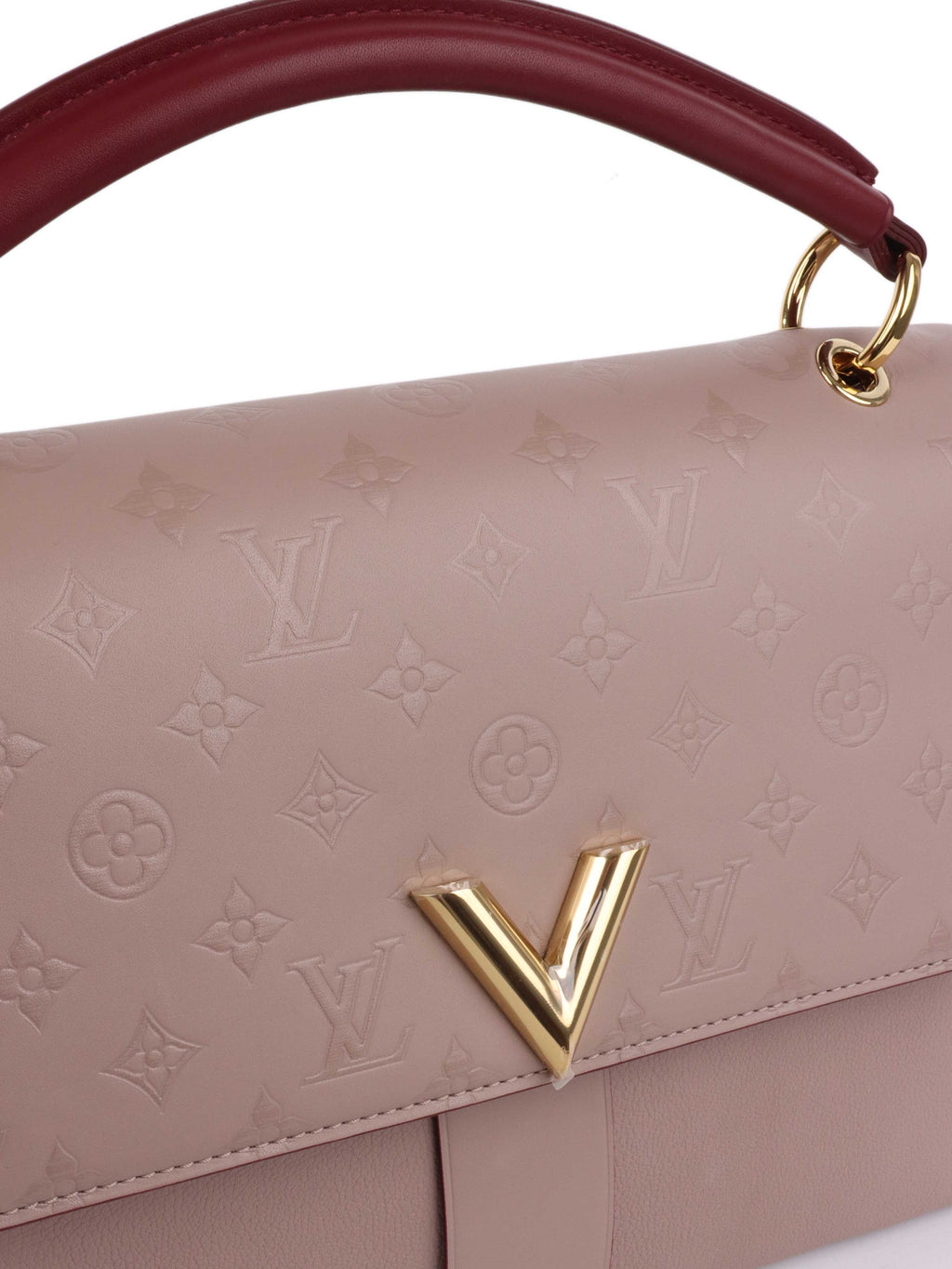 Louis Vuitton Taupe & Red Very One Handle Bag.