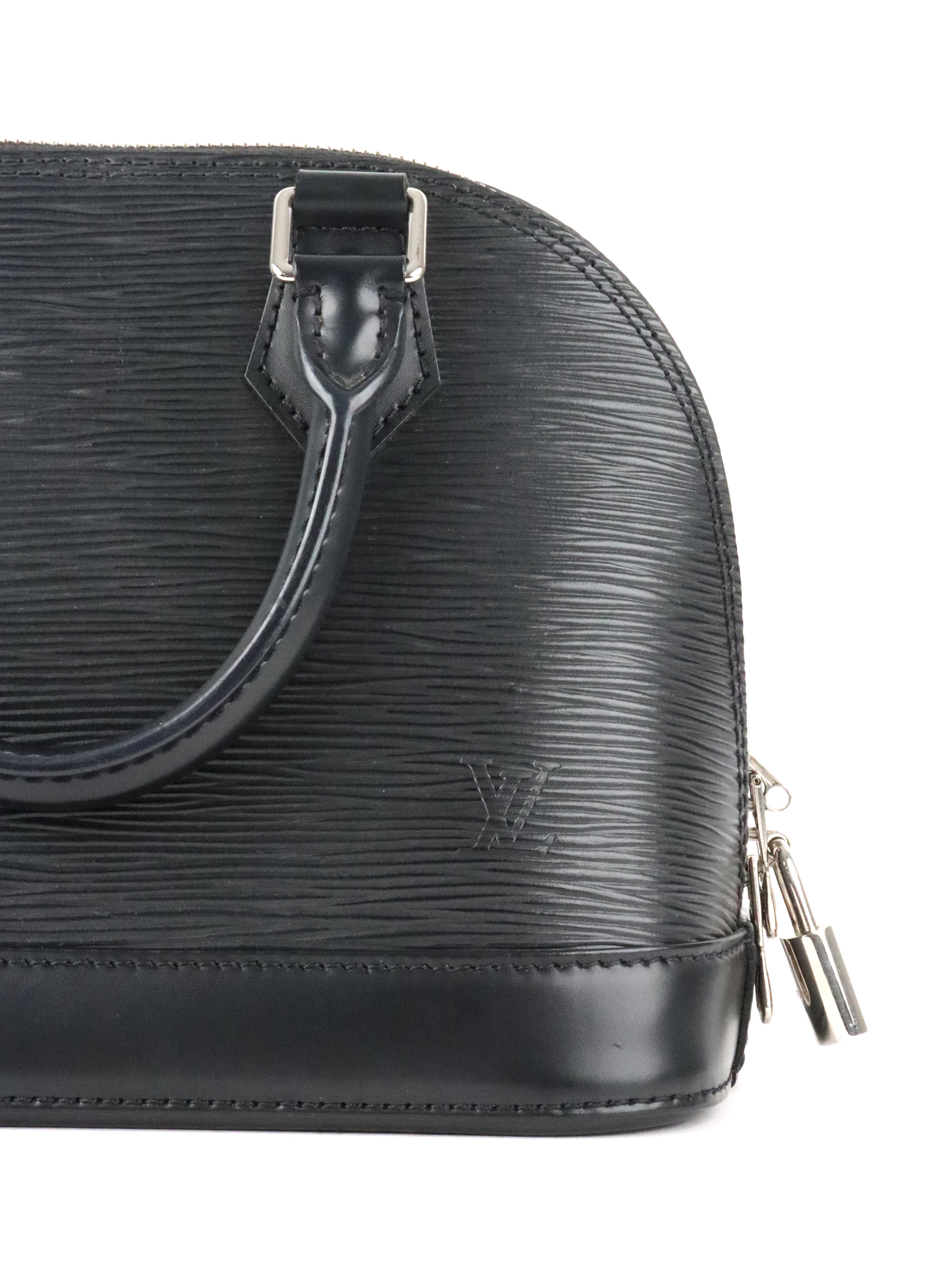 Louis Vuitton Black Epi Alma BB SHW