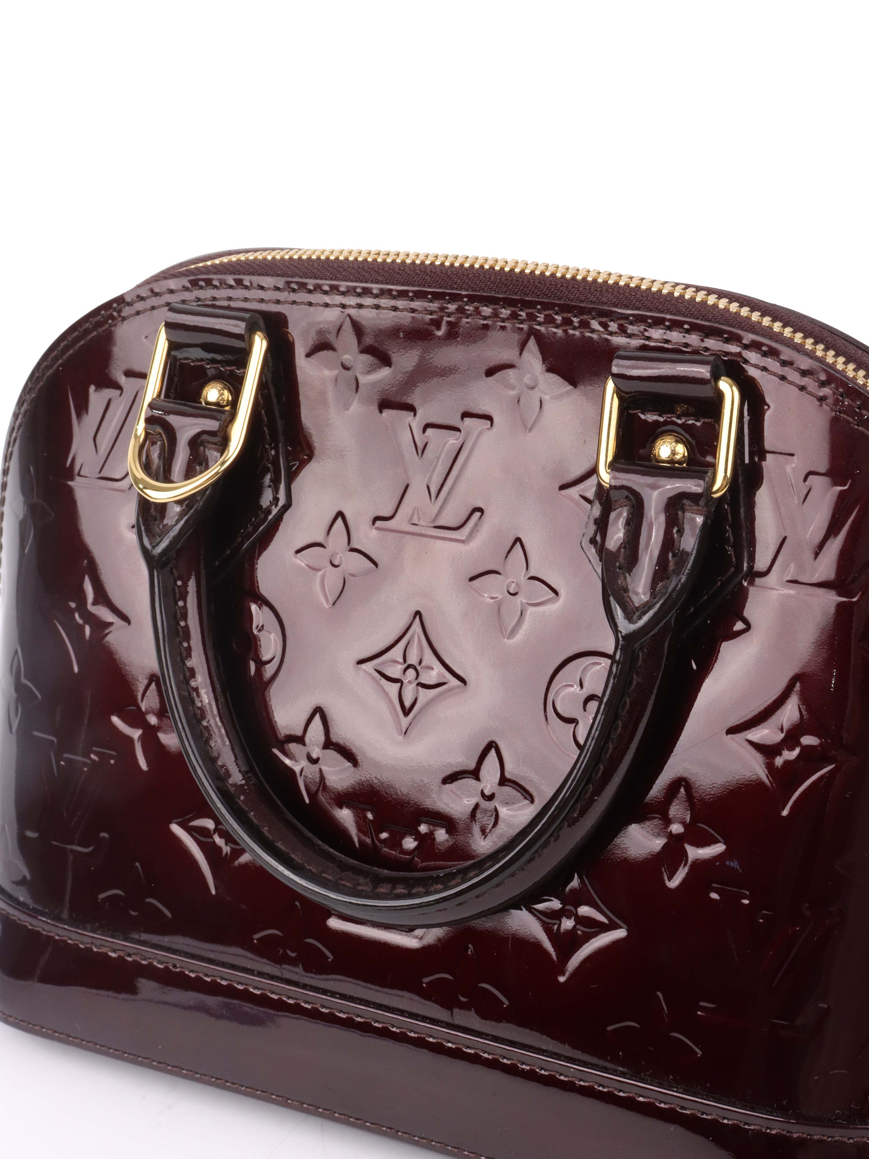 Louis Vuitton Vernis Alma BB Monogram Patent Leather.
