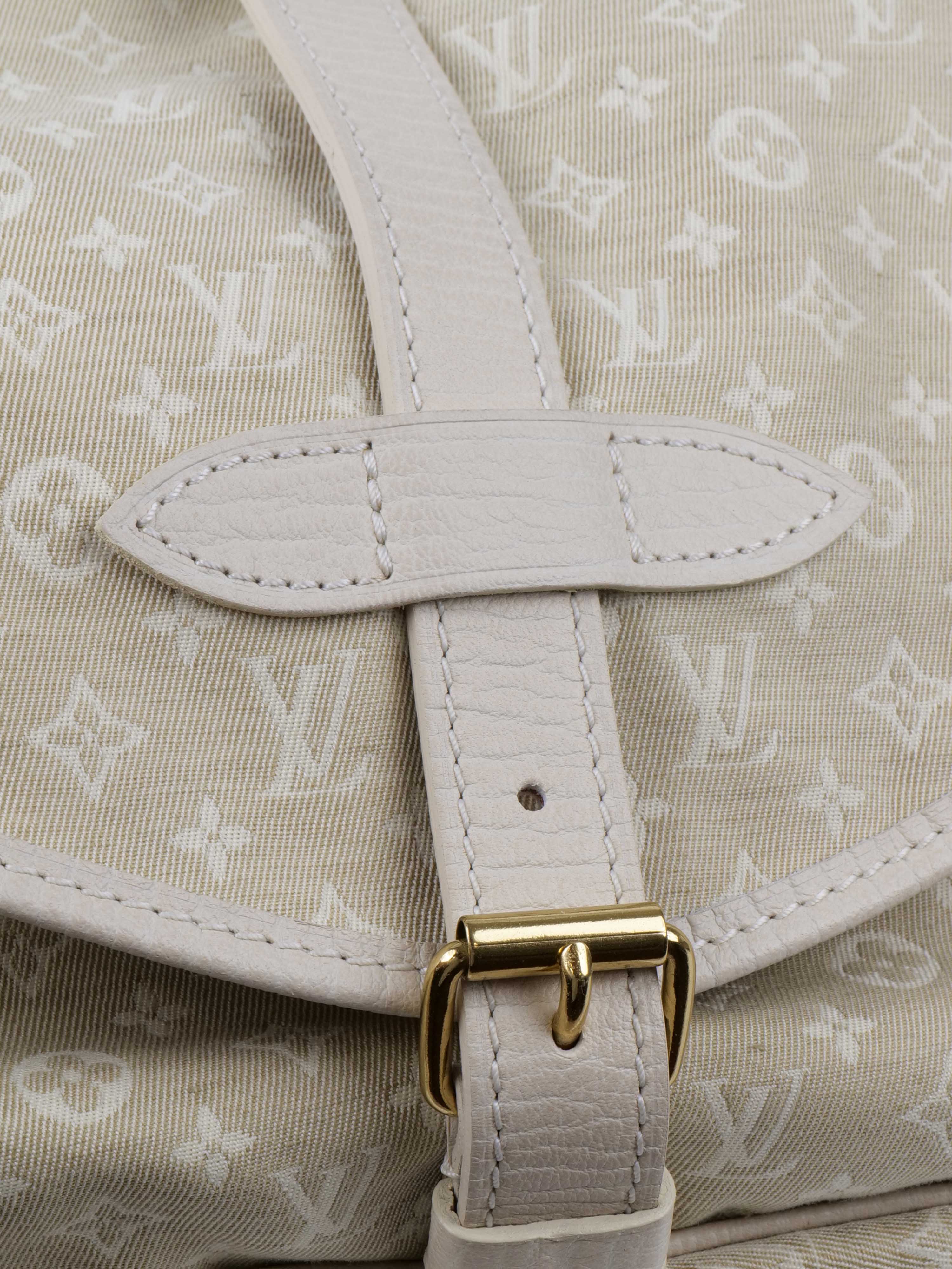 Louis Vuitton Monogram White and Cream Shoulder Bag.