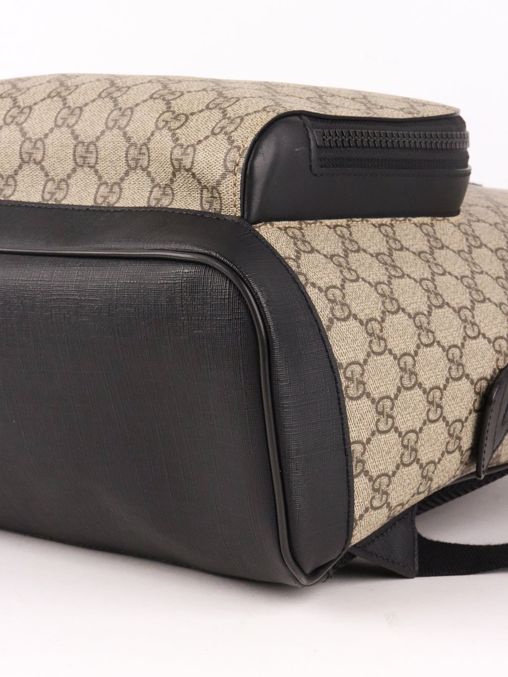 Gucci Large Ebony GG Supreme Backpack
