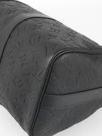 Louis Vuitton Black Monogram Taurillon Keepall Bandoulière 35