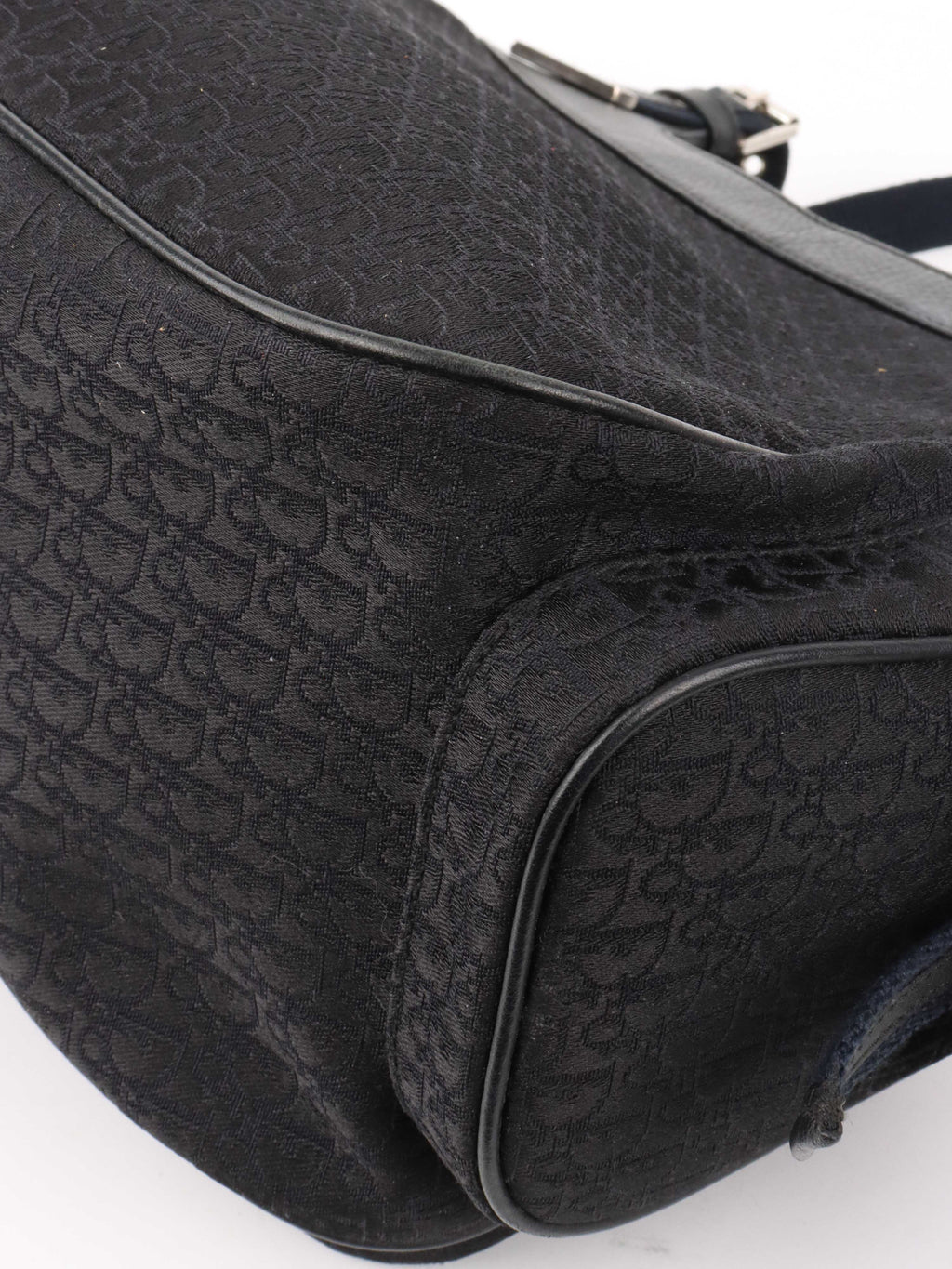 Dior Black Vintage Canvas Pocket Bag.