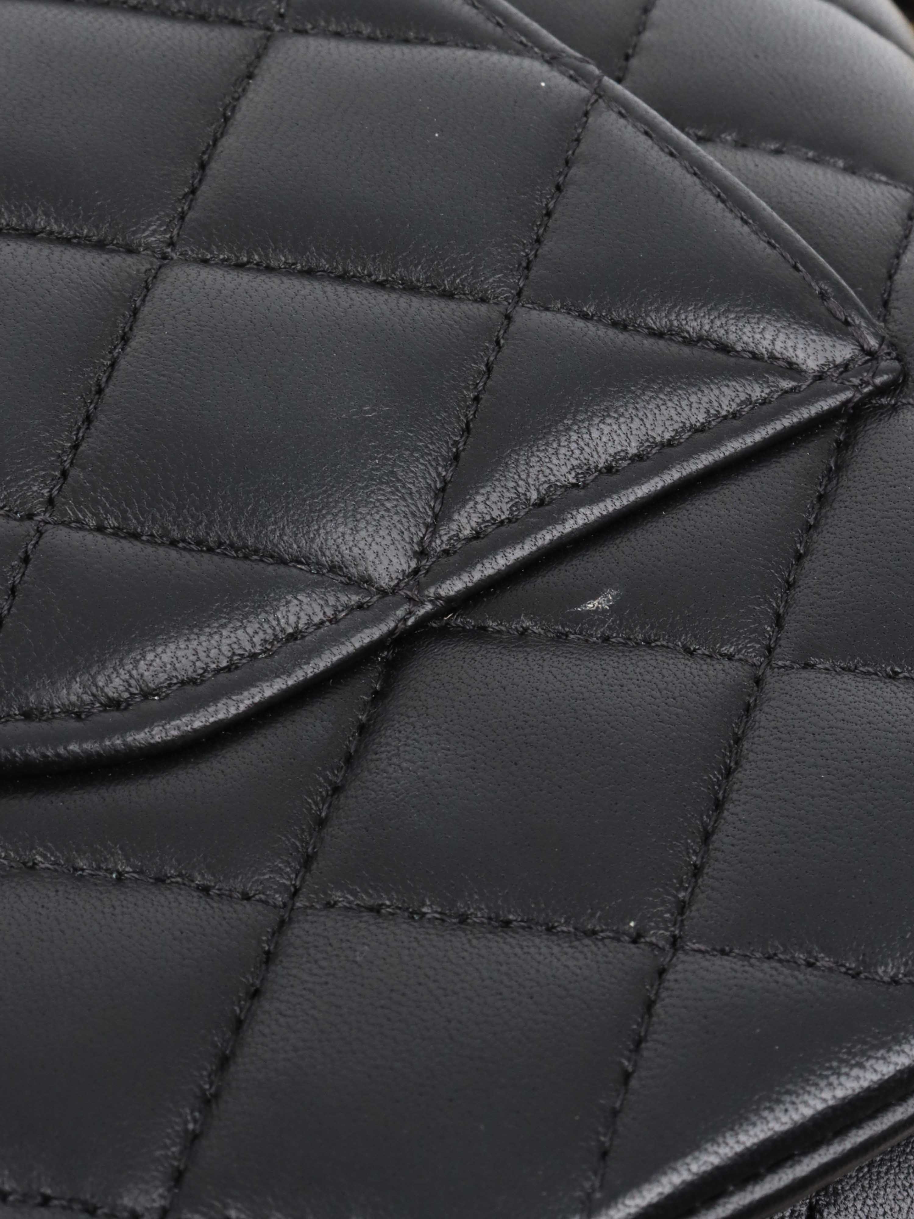 Chanel Black Lambskin Medium Classic Flap Bag GHW.