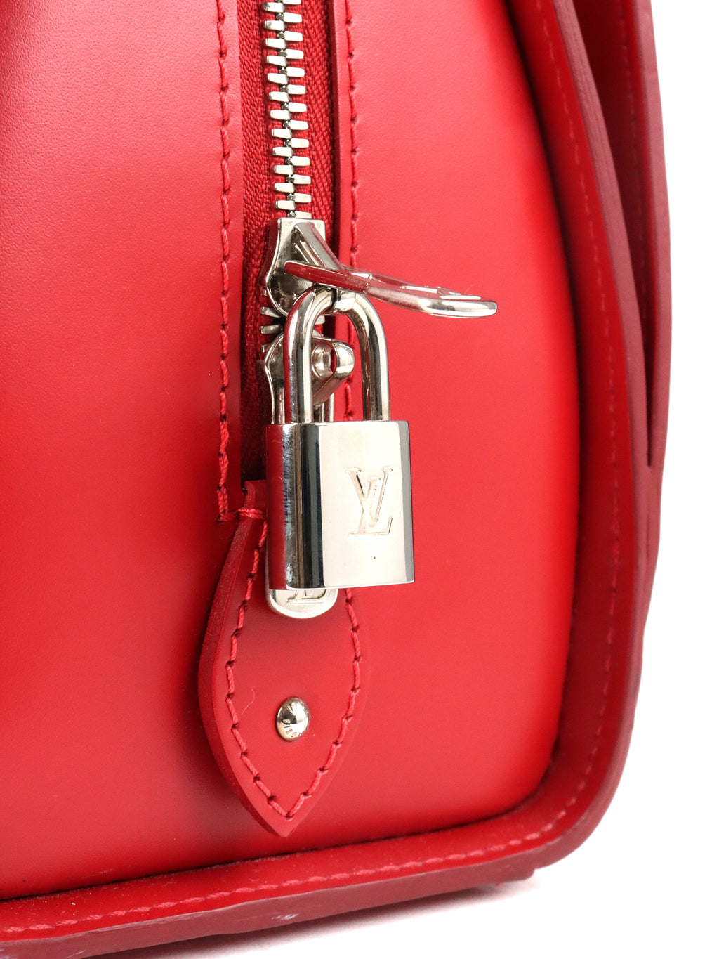 Louis Vuitton Red Epi Leather Pont Neuf PM Handbag