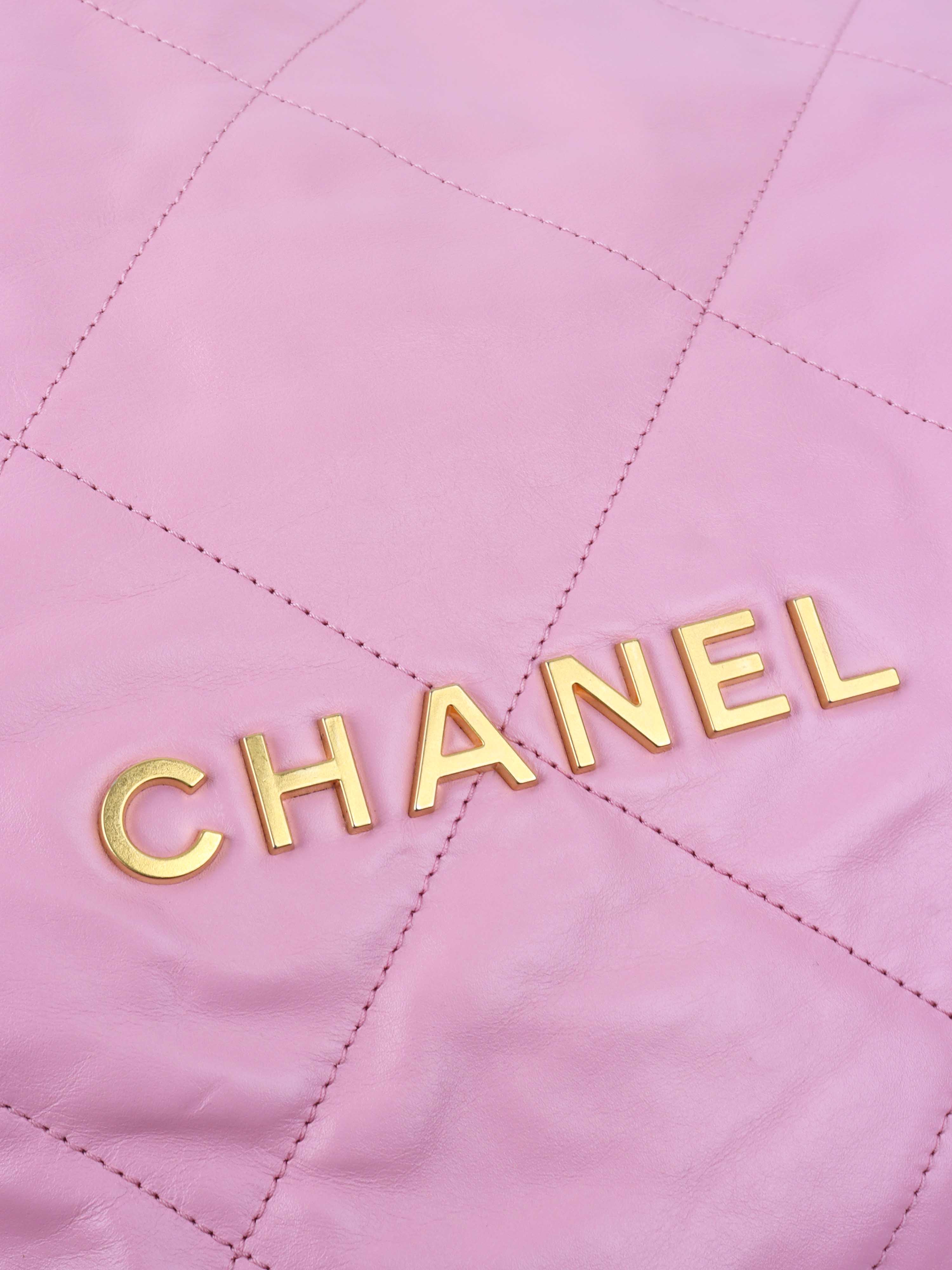 Chanel Medium Pink 22 Bag.