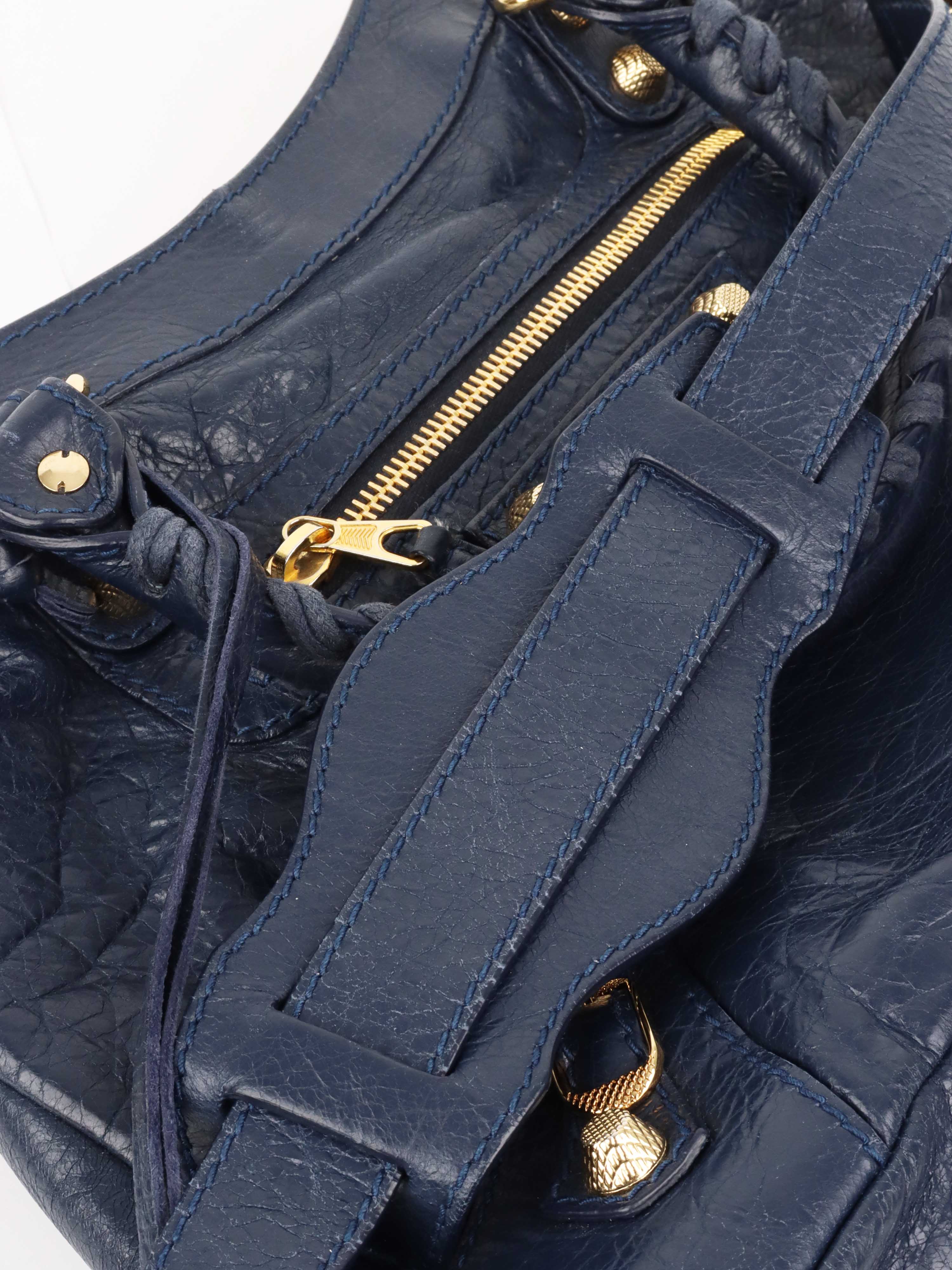 Balenciaga Navy Blue City Bag.