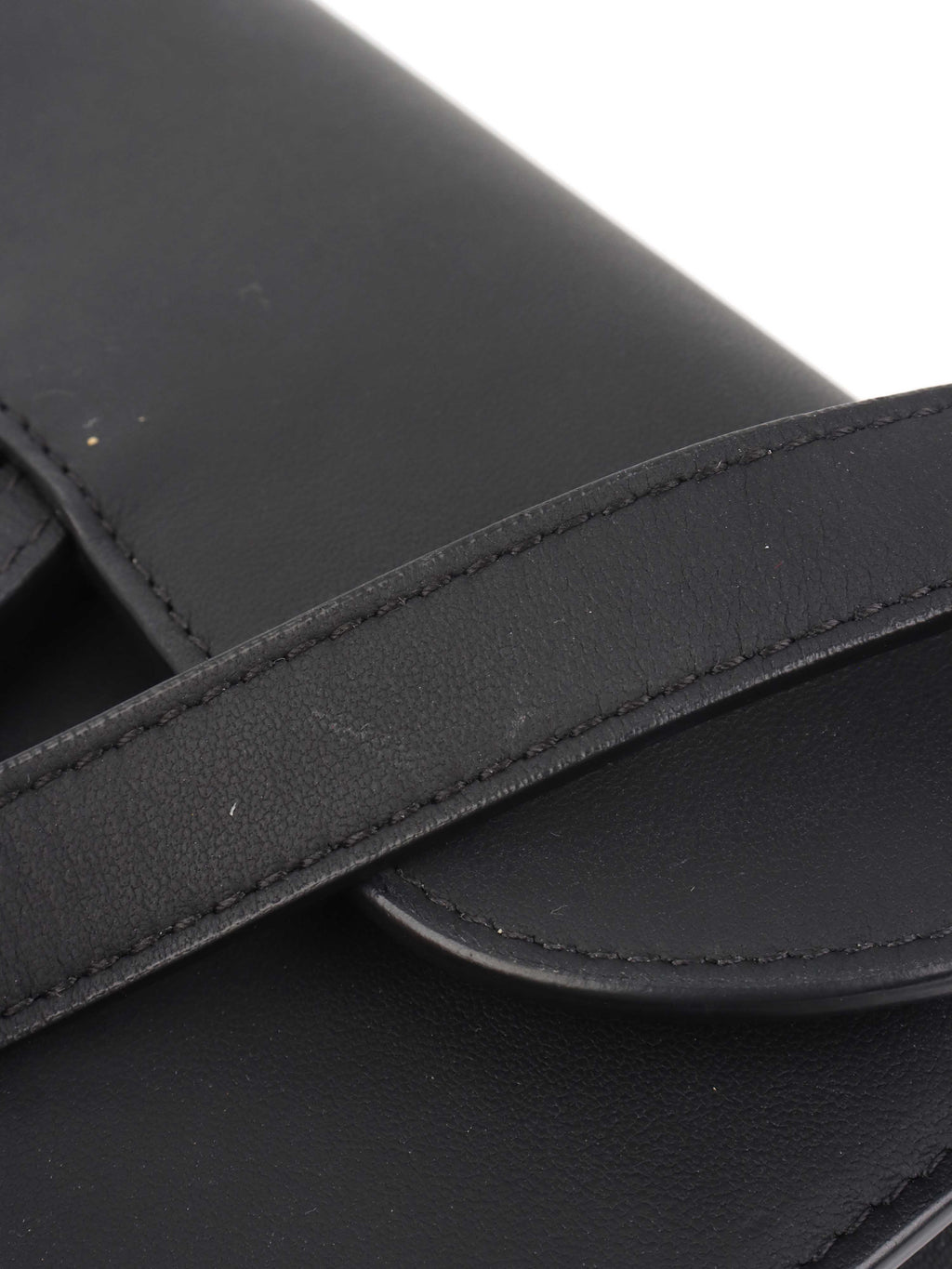 Dior Black Saddle Belt Pouch.