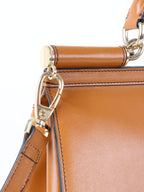 Dolce & Gabbana Caramel Brown Sicily Tote Bag.