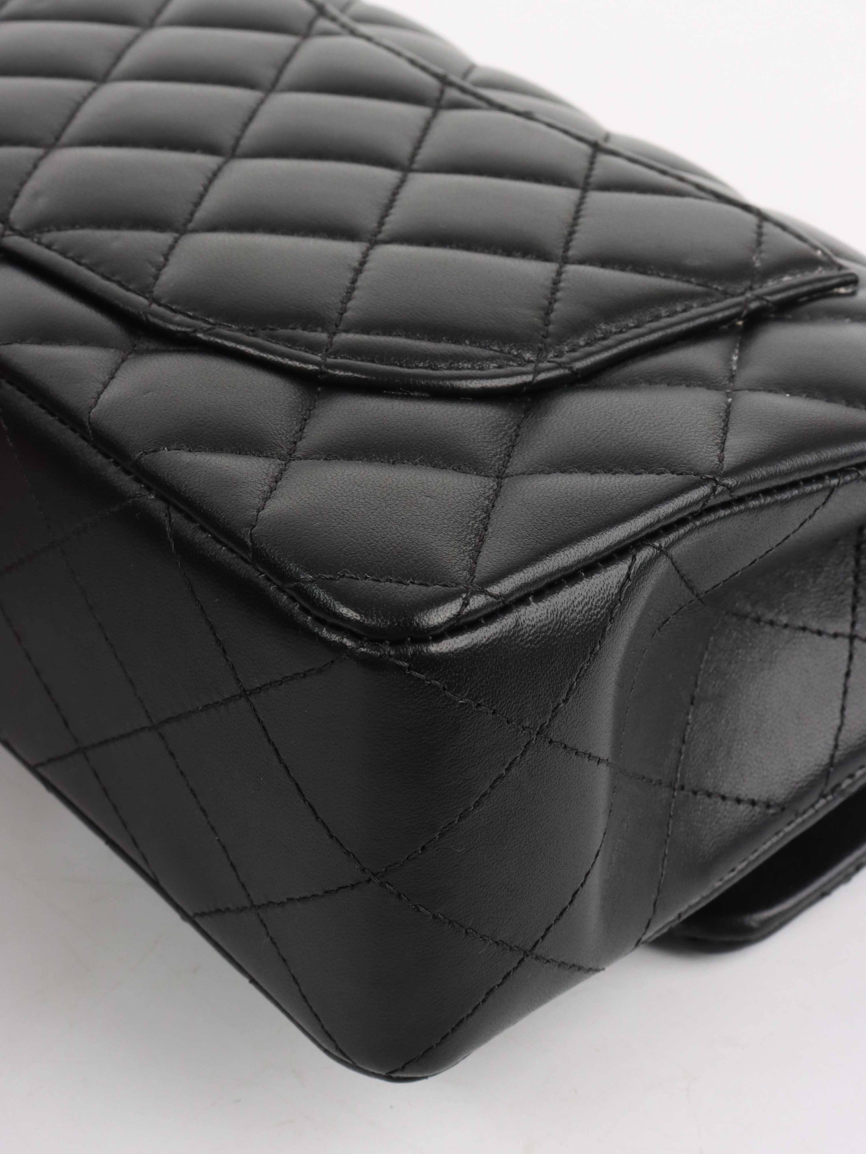 Chanel Small Black Lambskin Classic Flap.