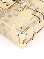 Louis Vuitton Metallic Gold Lizard Petite Malle