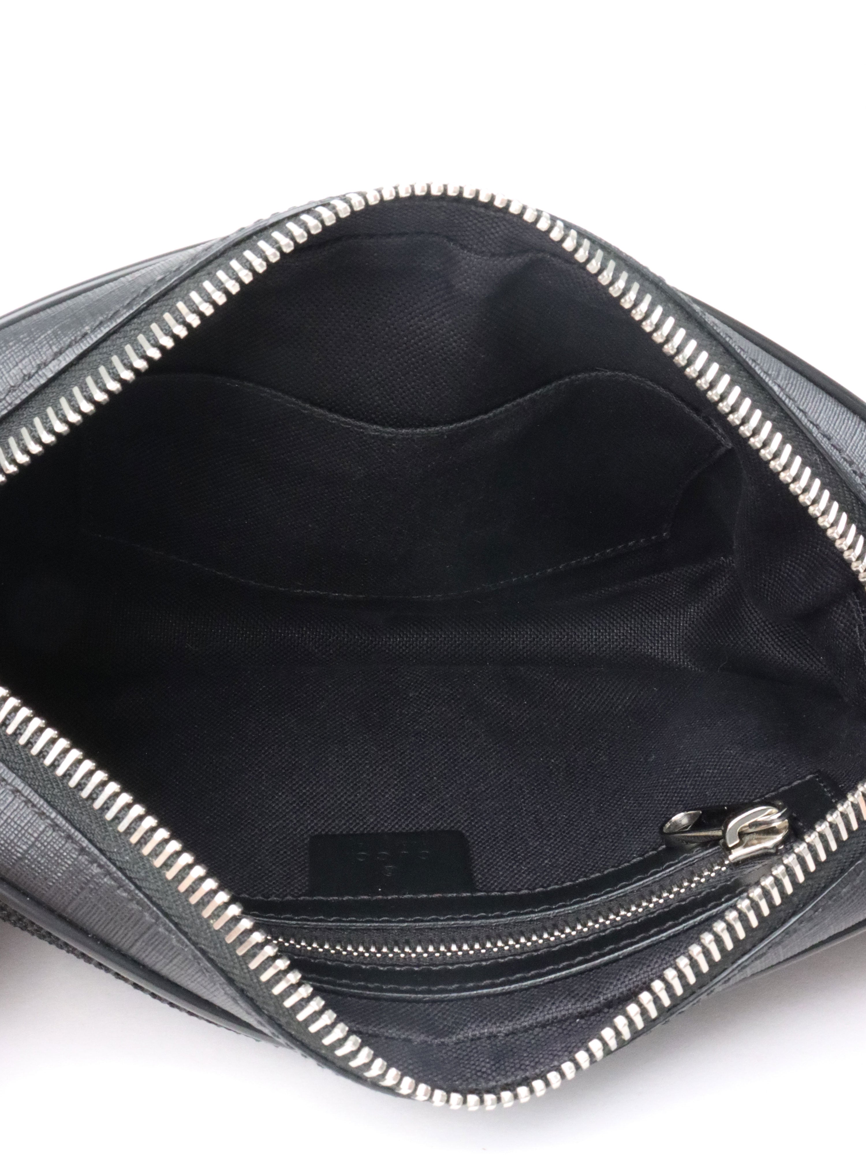 Gucci Black GG Supreme Belt Bag