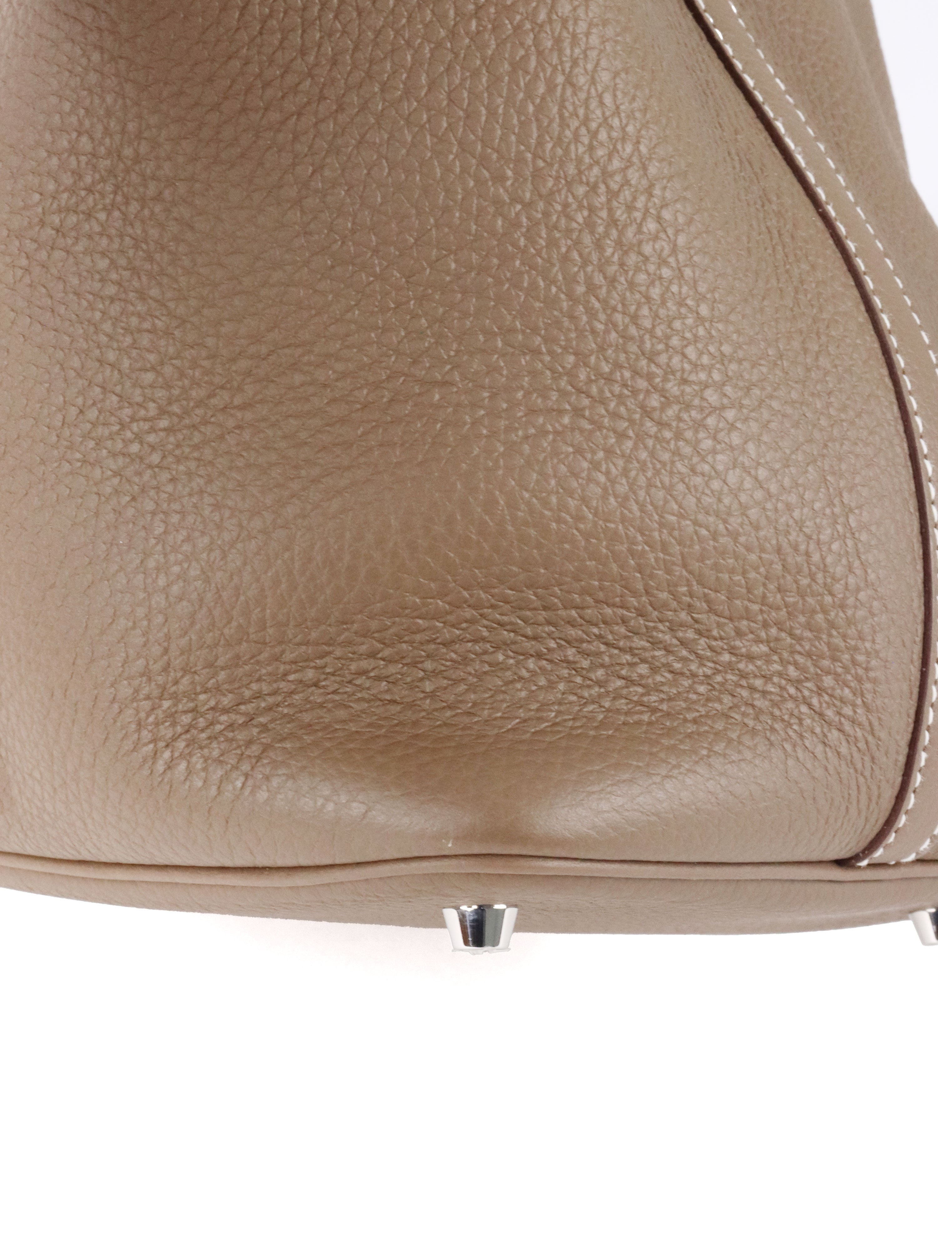 Hermes Etoupe Picotin 22 Bag PHW