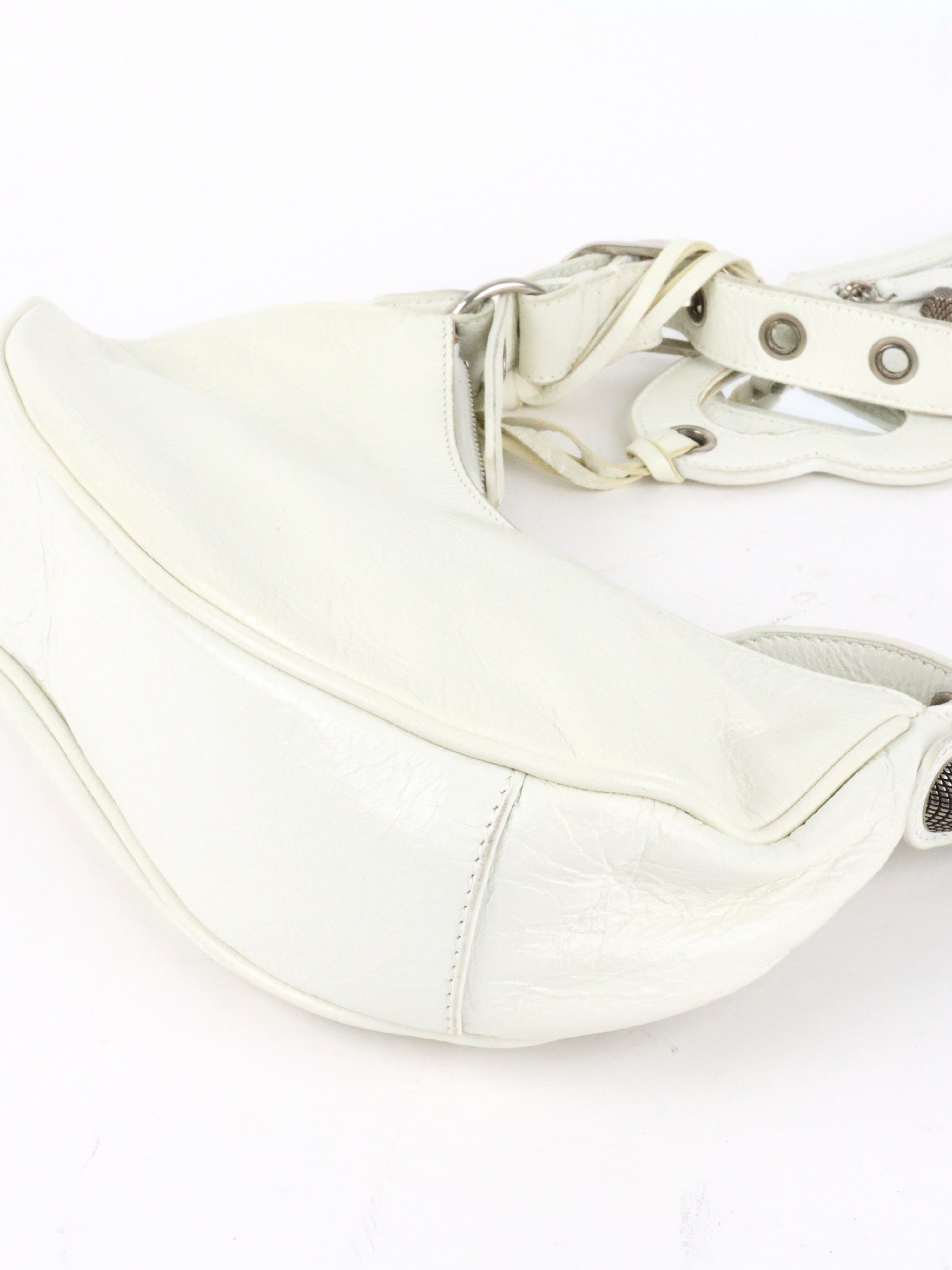 Balenciaga White Le Cagole XS Bag