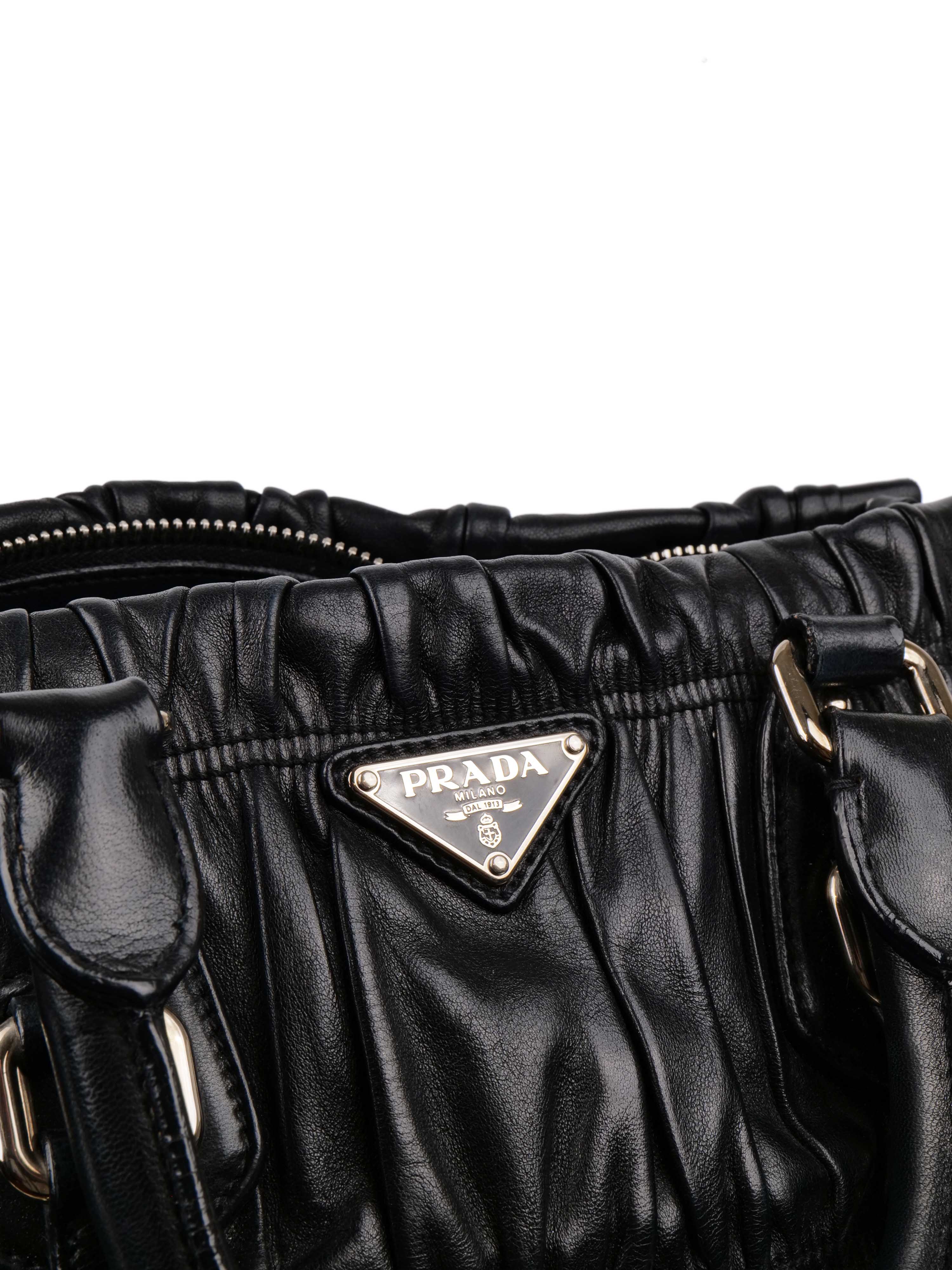 Prada Black Tessuto Gaufre Bag.