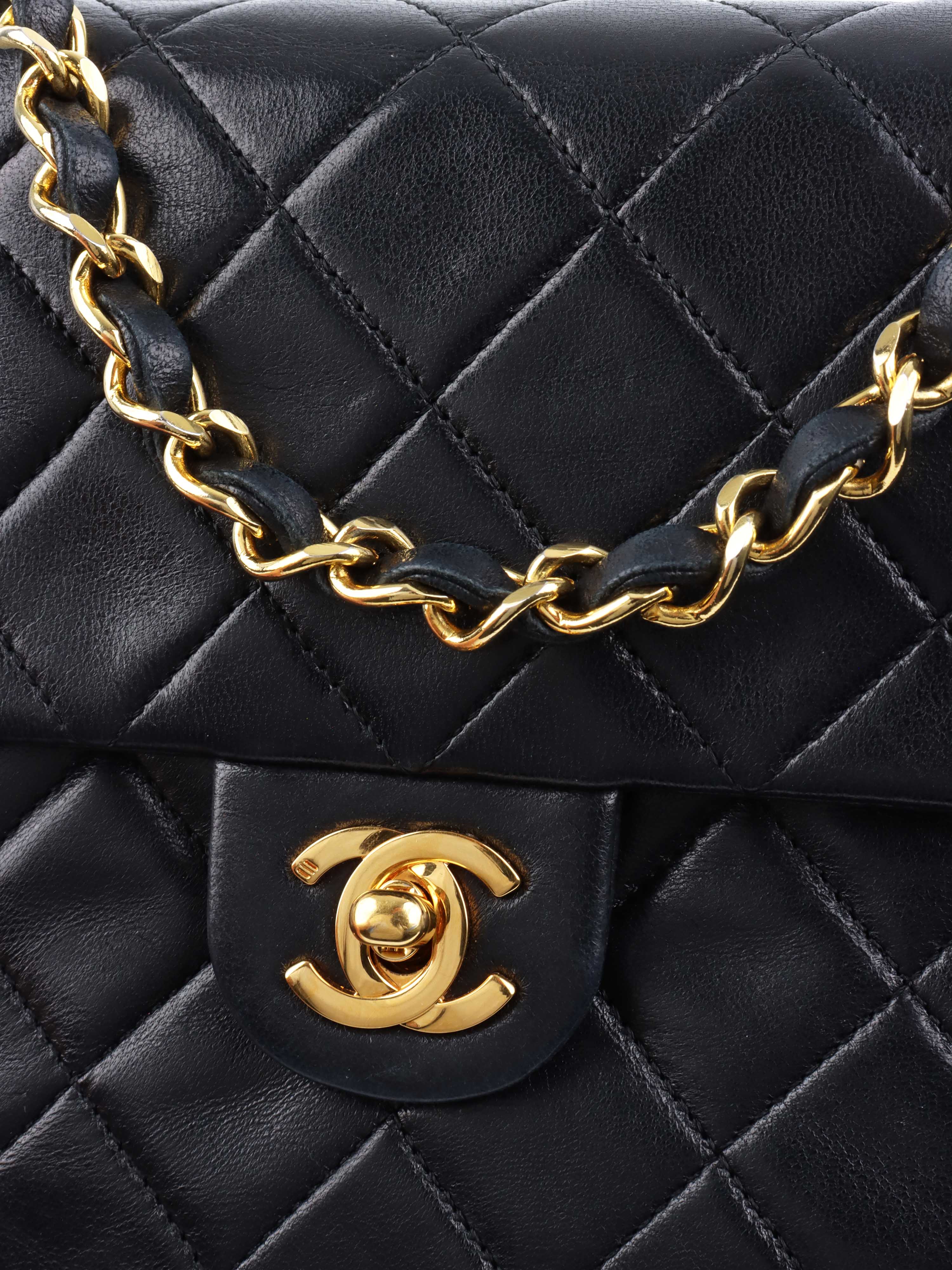 Chanel Black Vintage Lambskin Classic Flap.