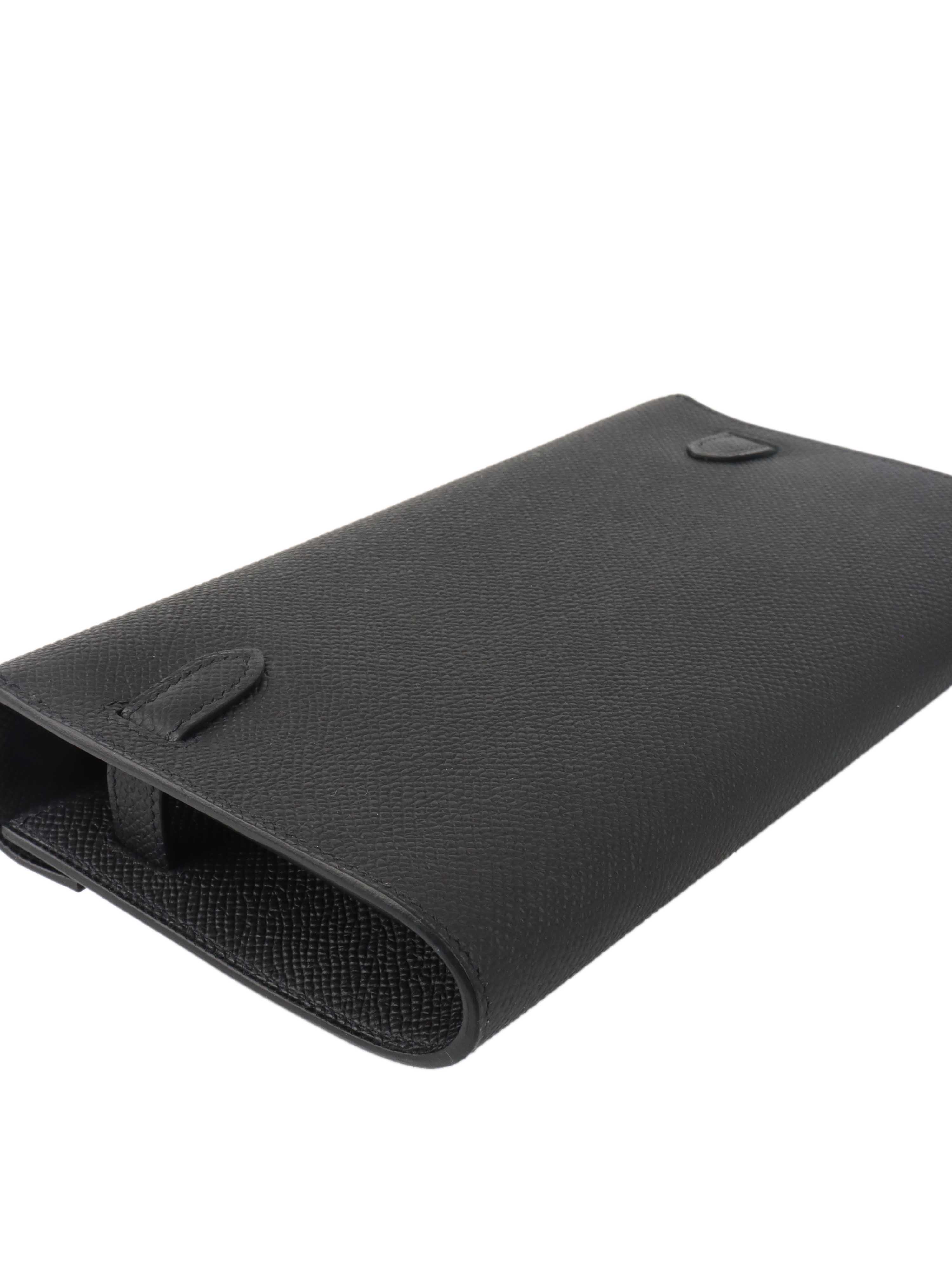 Hermes Kelly Classique To Go Noir GHW Stamp K.