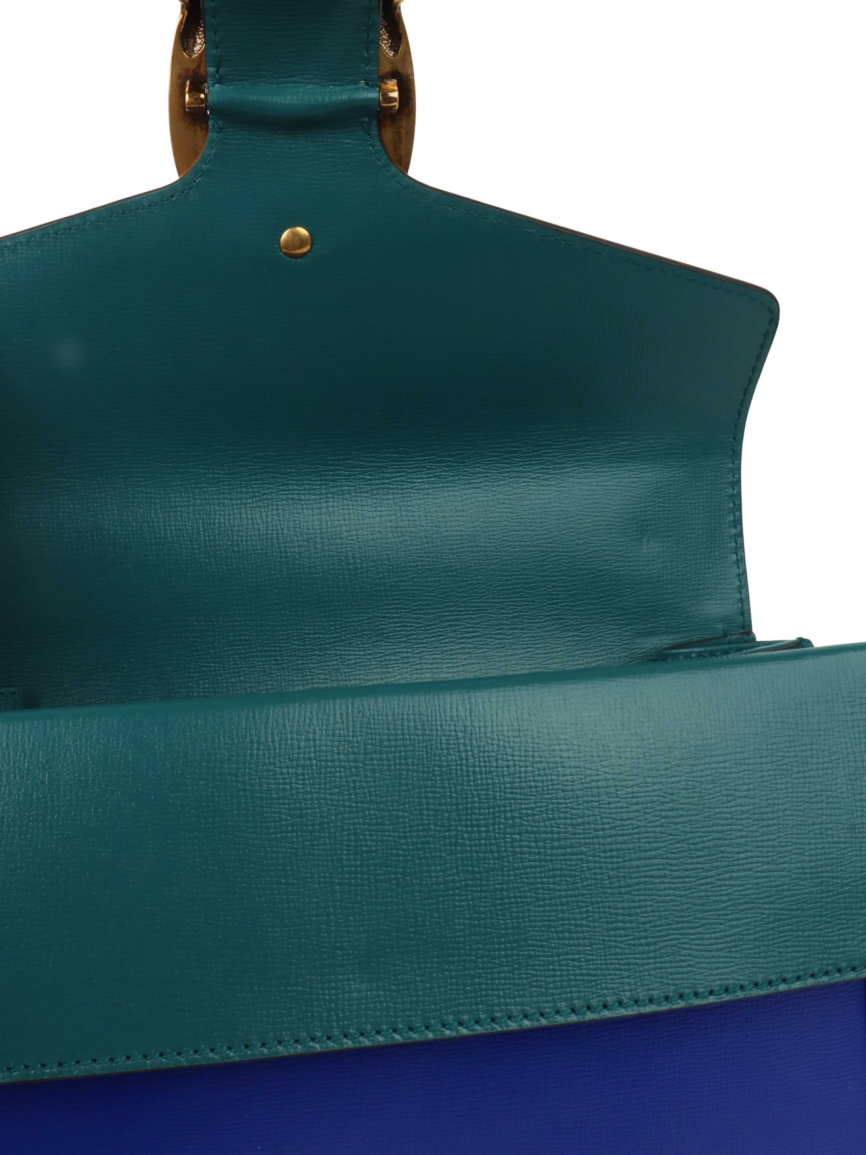 Gucci Limited Edition Green and Blue Dionysus Shoulder Bag *