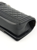 Chanel Black Caviar Boy Wallet On Chain GHW