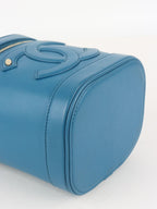 Chanel Blue CC Mania Vanity Case