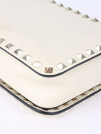 Valentino White Rockstuds Camera Bag