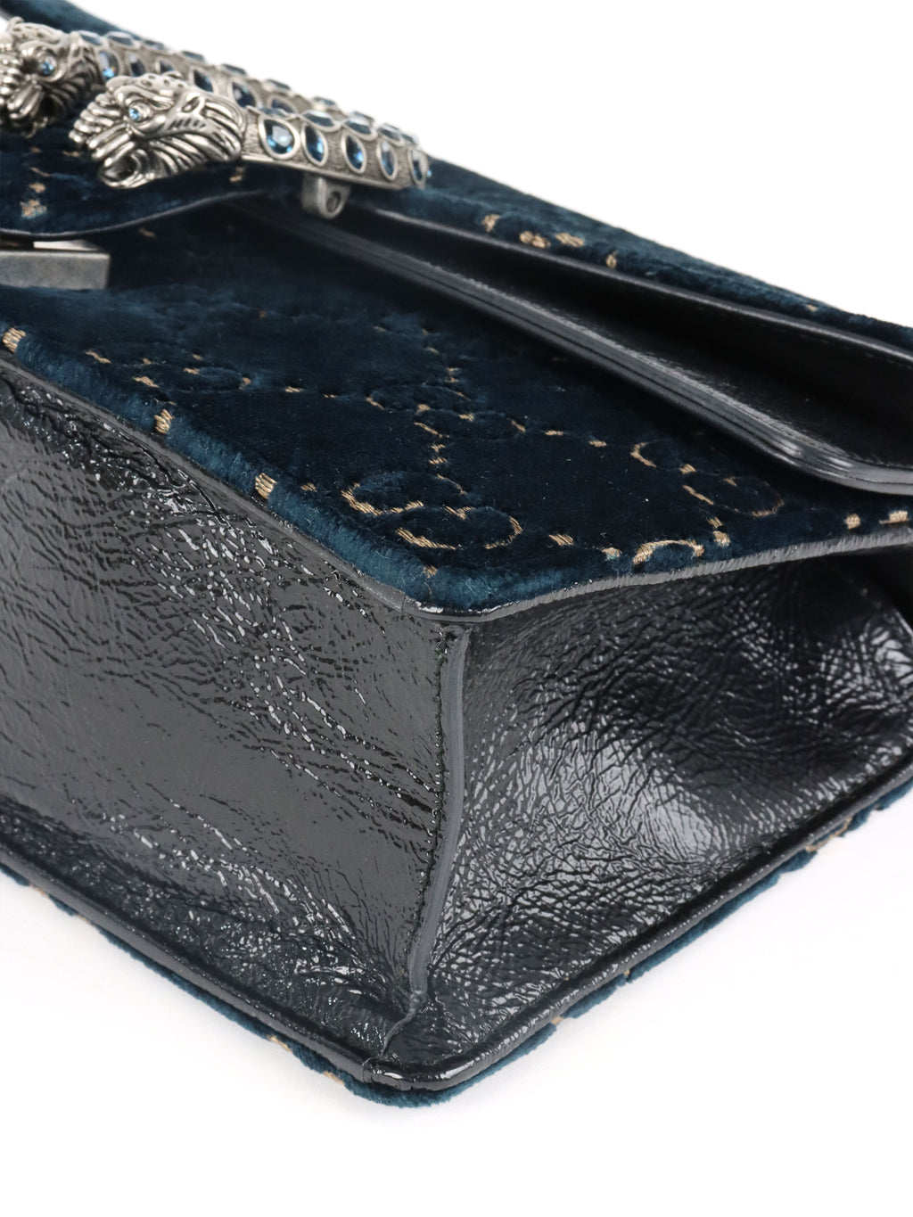 Gucci Small Blue Velvet Dionysus GG Bag