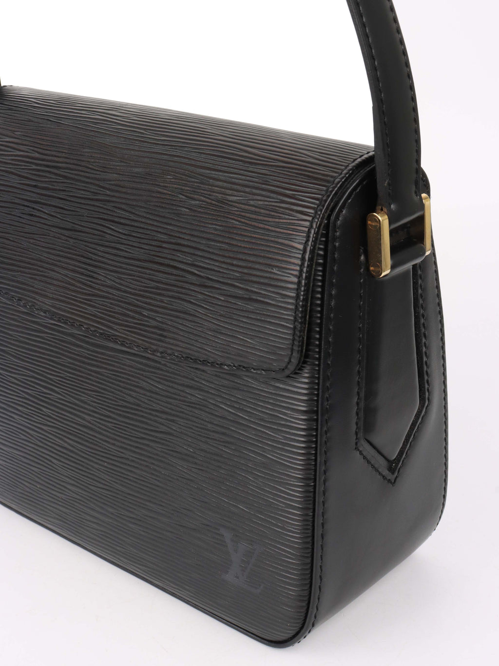 Louis Vuitton Black Bucci Epi Leather Shoulder Bag.