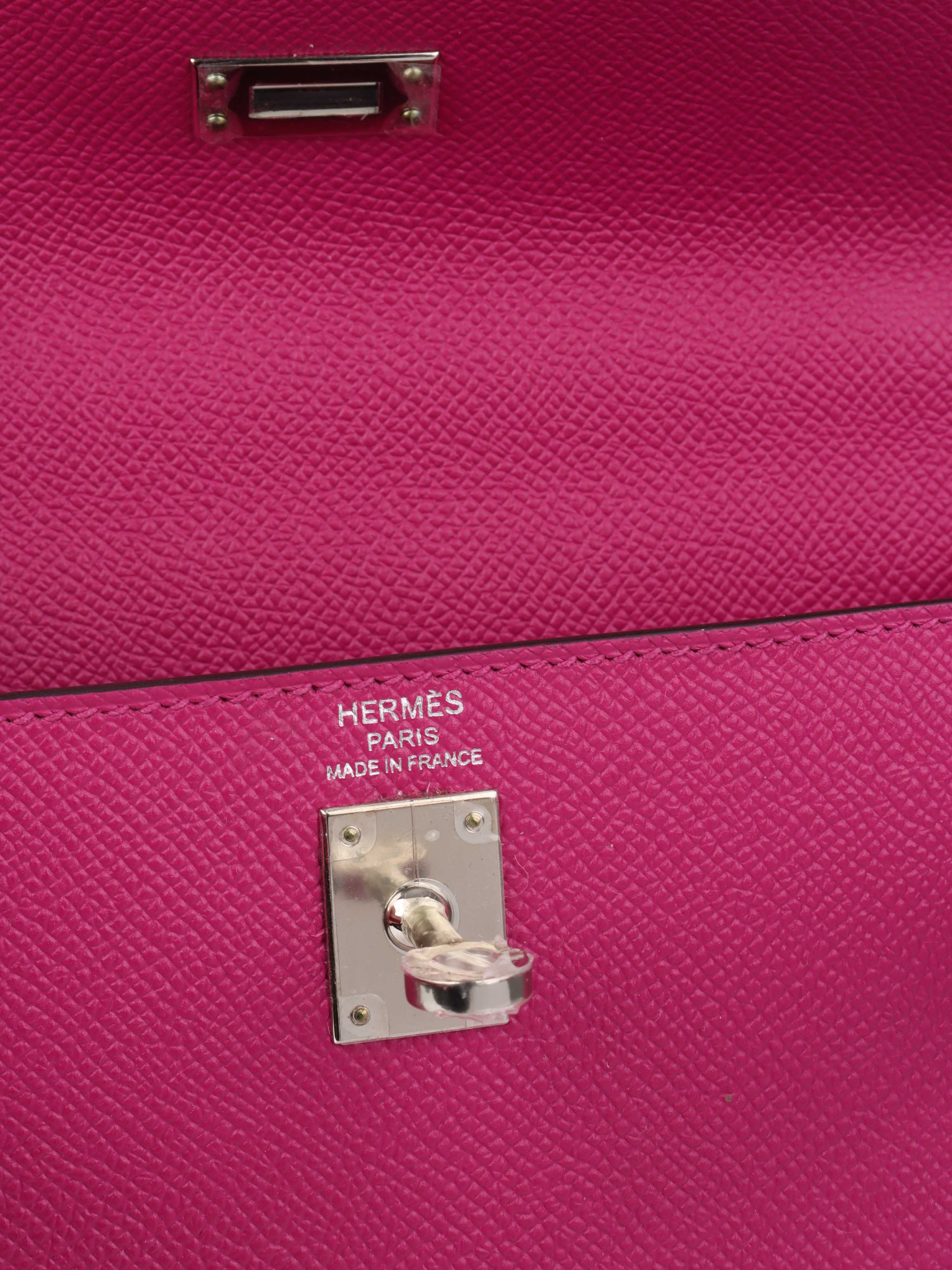 Hermes Kelly 25 Sellier Magnolia PHW.