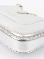 Bvlgari Metallic Silver mini Serpenti Shoulder Bag.