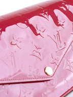Louis Vuitton Magenta Pink Vernis Pochette Felicie