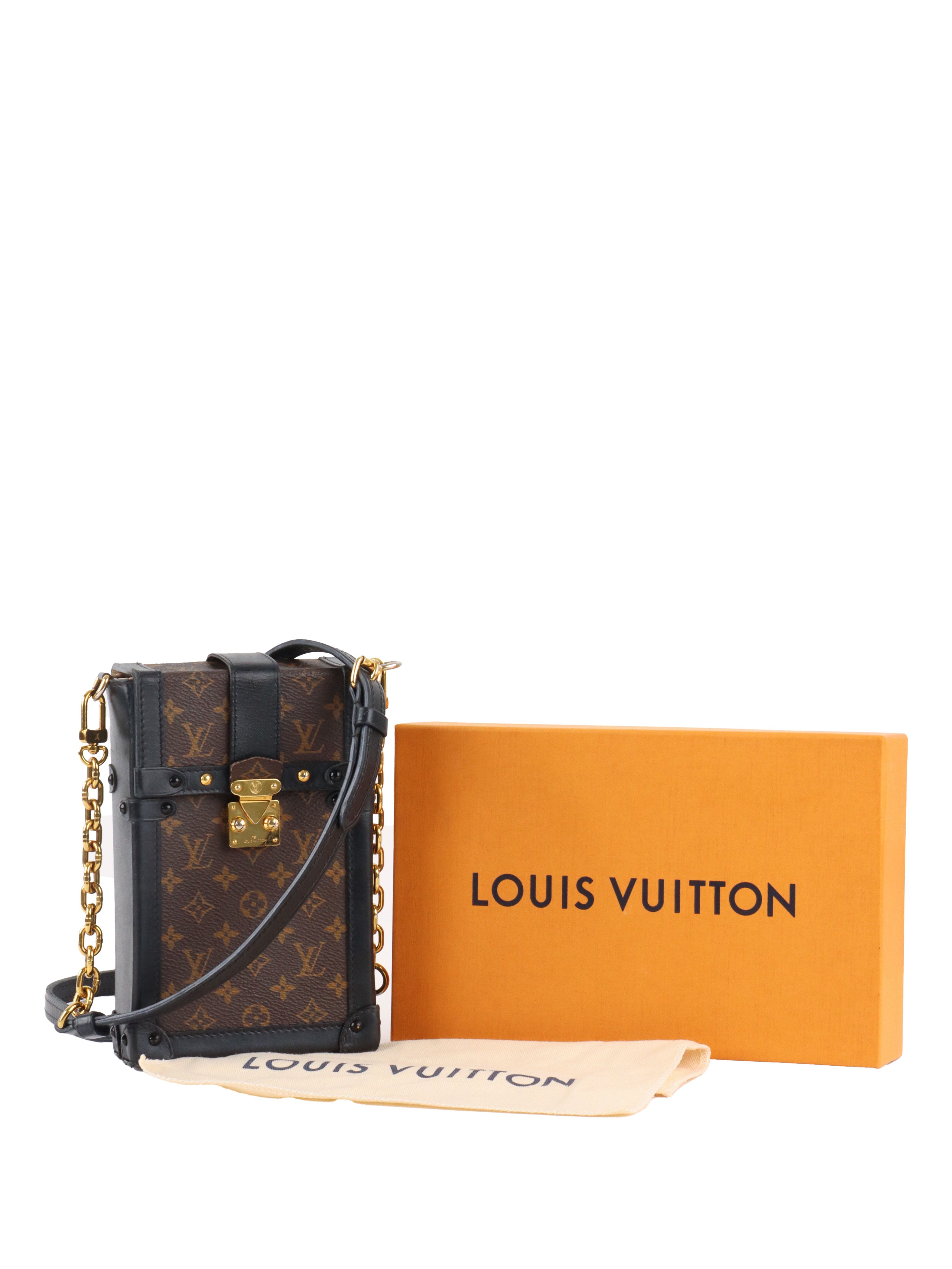 Louis Vuitton monogram Vertical Trunk Pochette.
