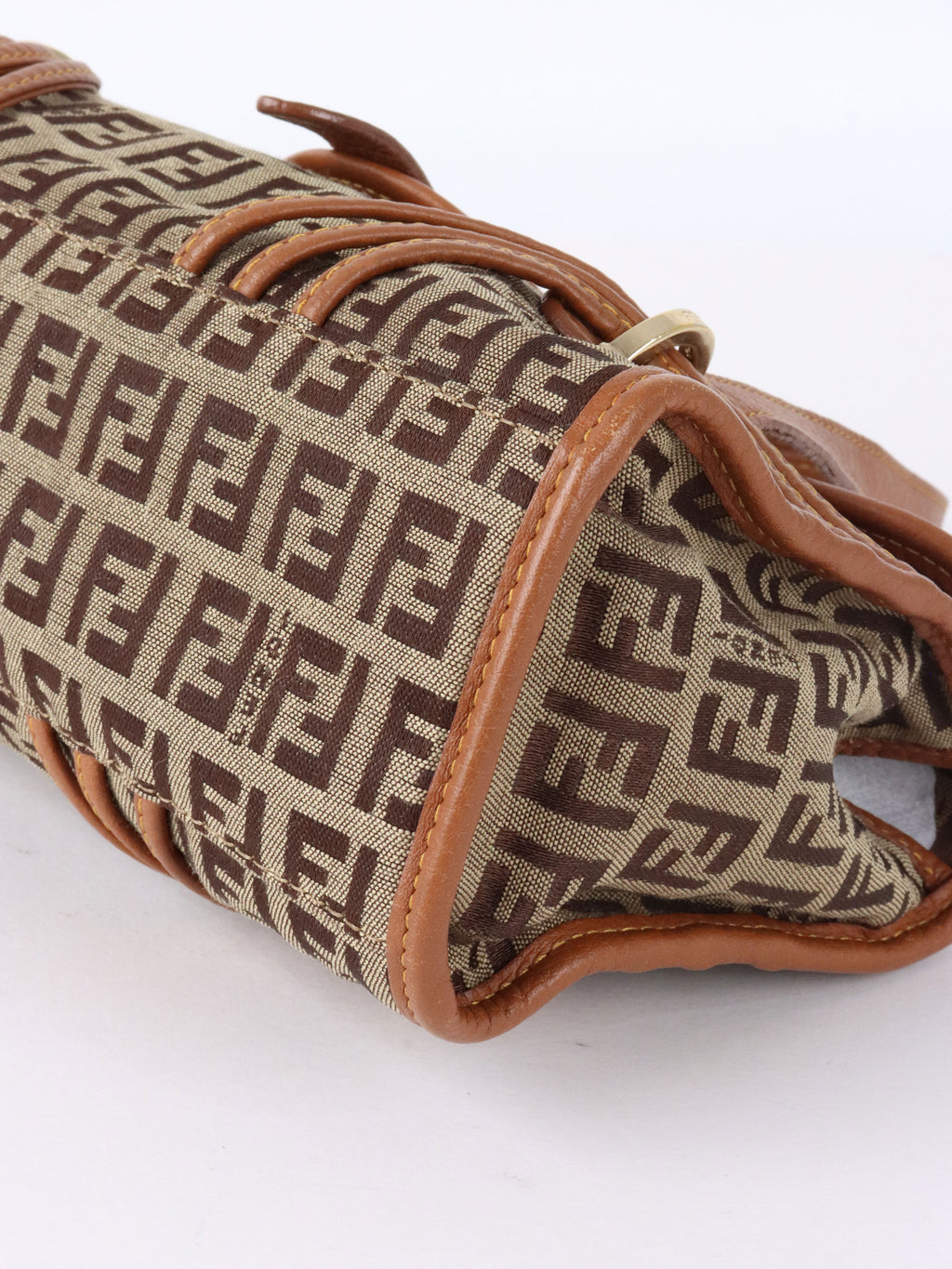 Fendi Zucchino FF Top Handle Bag.