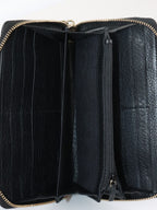 Gucci Black Soho GG Long Zip Around Wallet