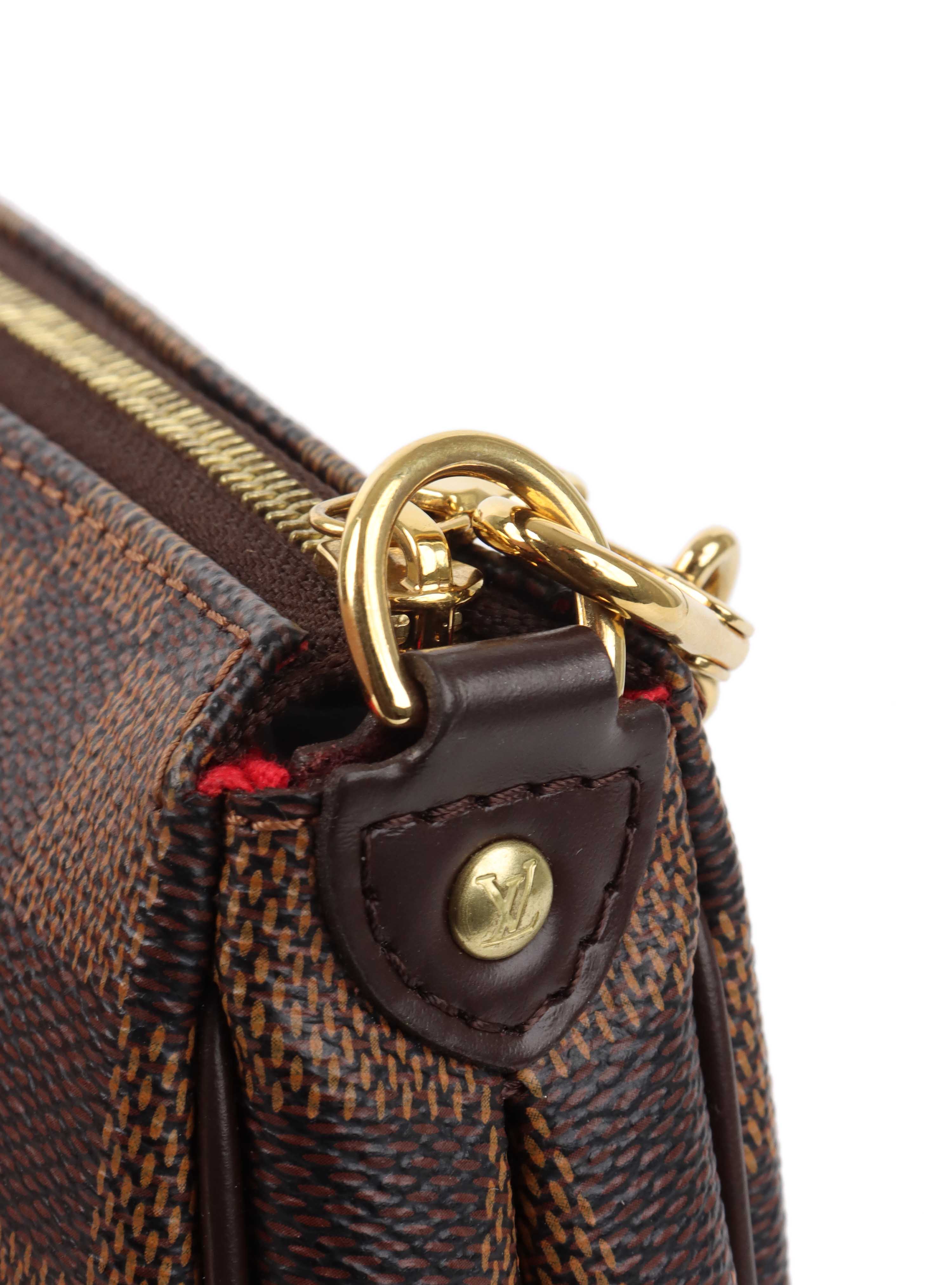 Louis Vuitton Damier Ebene Eva Bag.