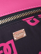 Dolce & Gabbana Pink Lilac Small Shopper Logo Bag.