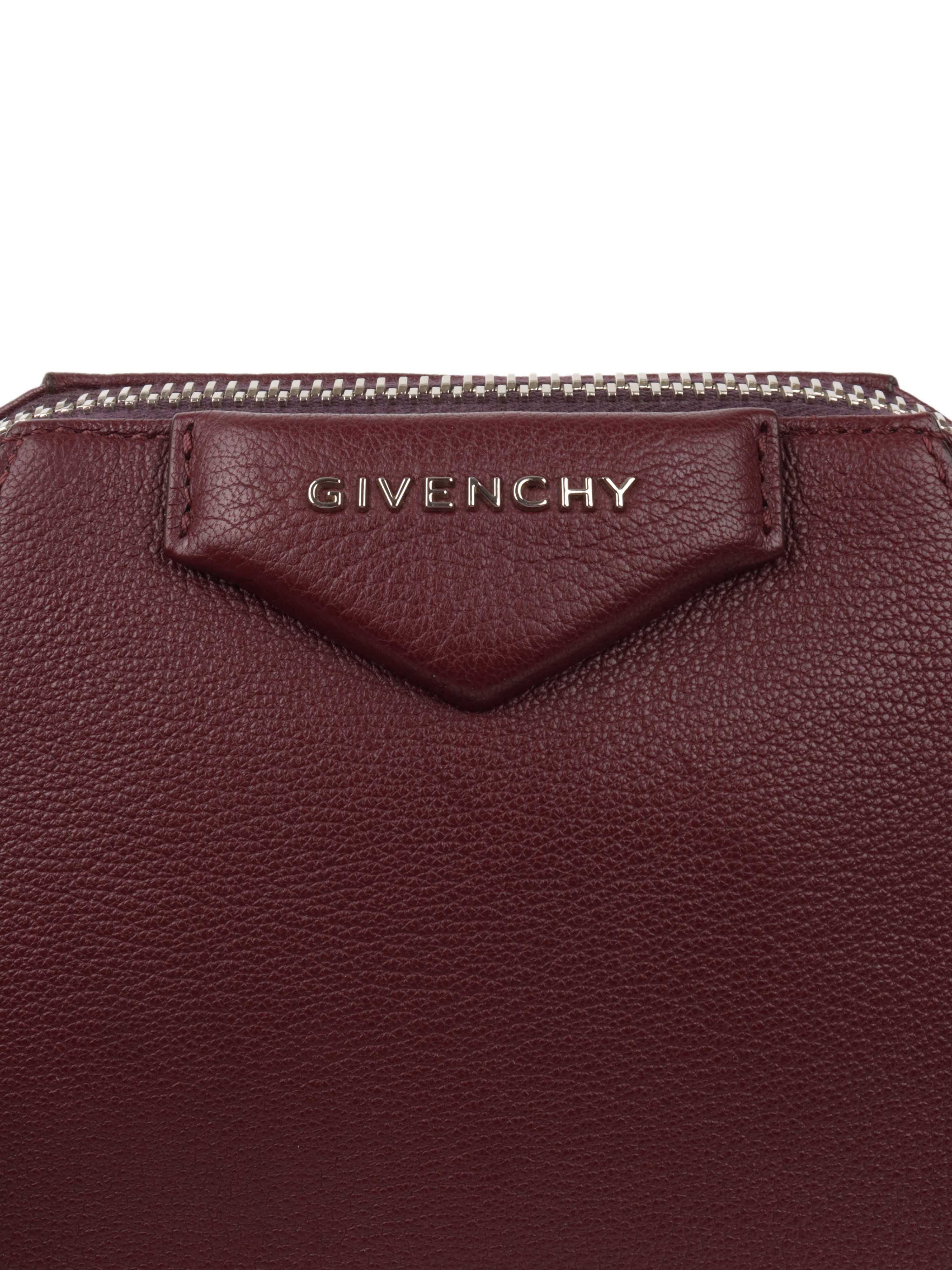 Givenchy Burgundy Antigona Beauty Clutch.
