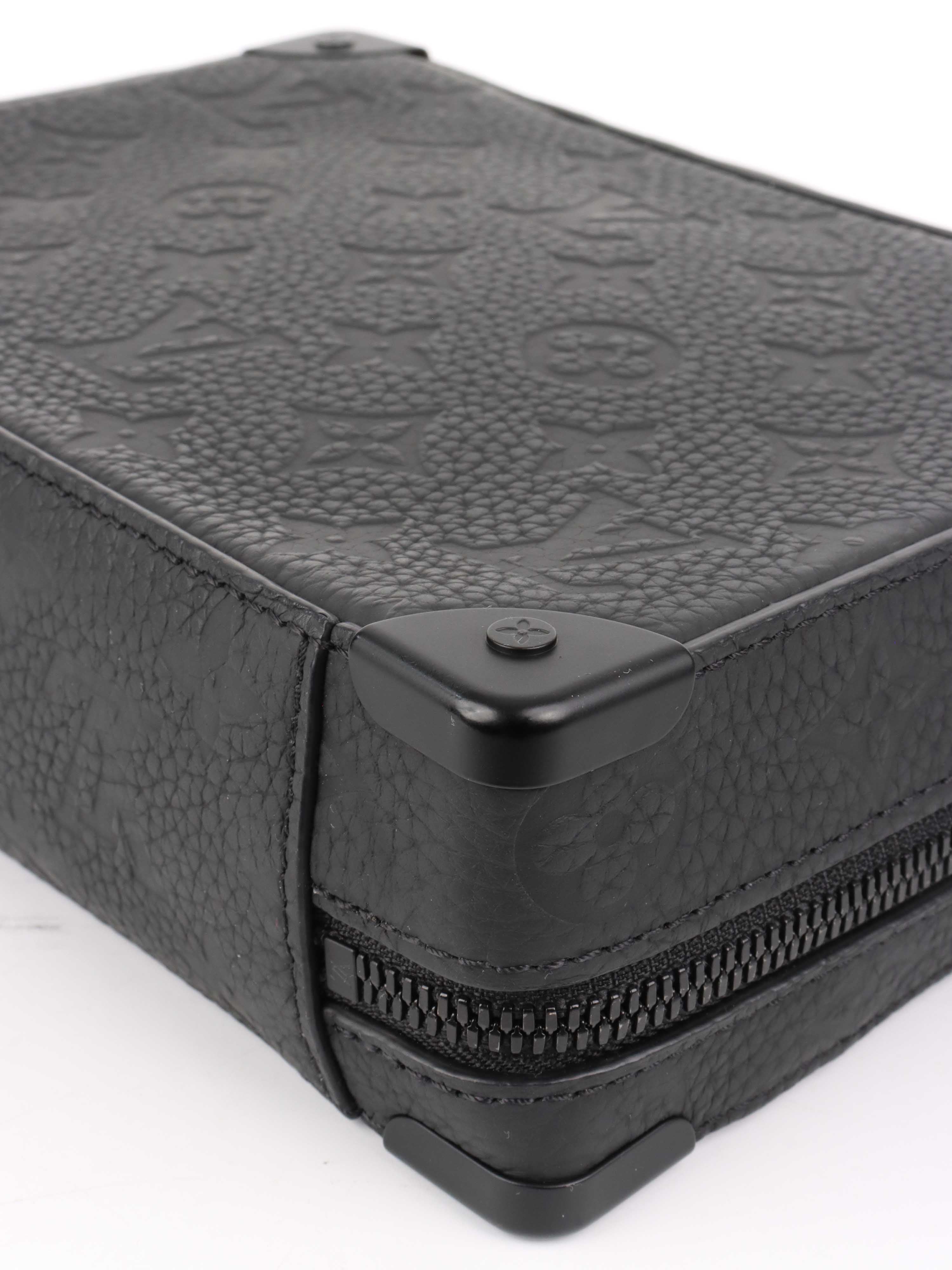 Louis Vuitton Black Handle Soft Trunk.