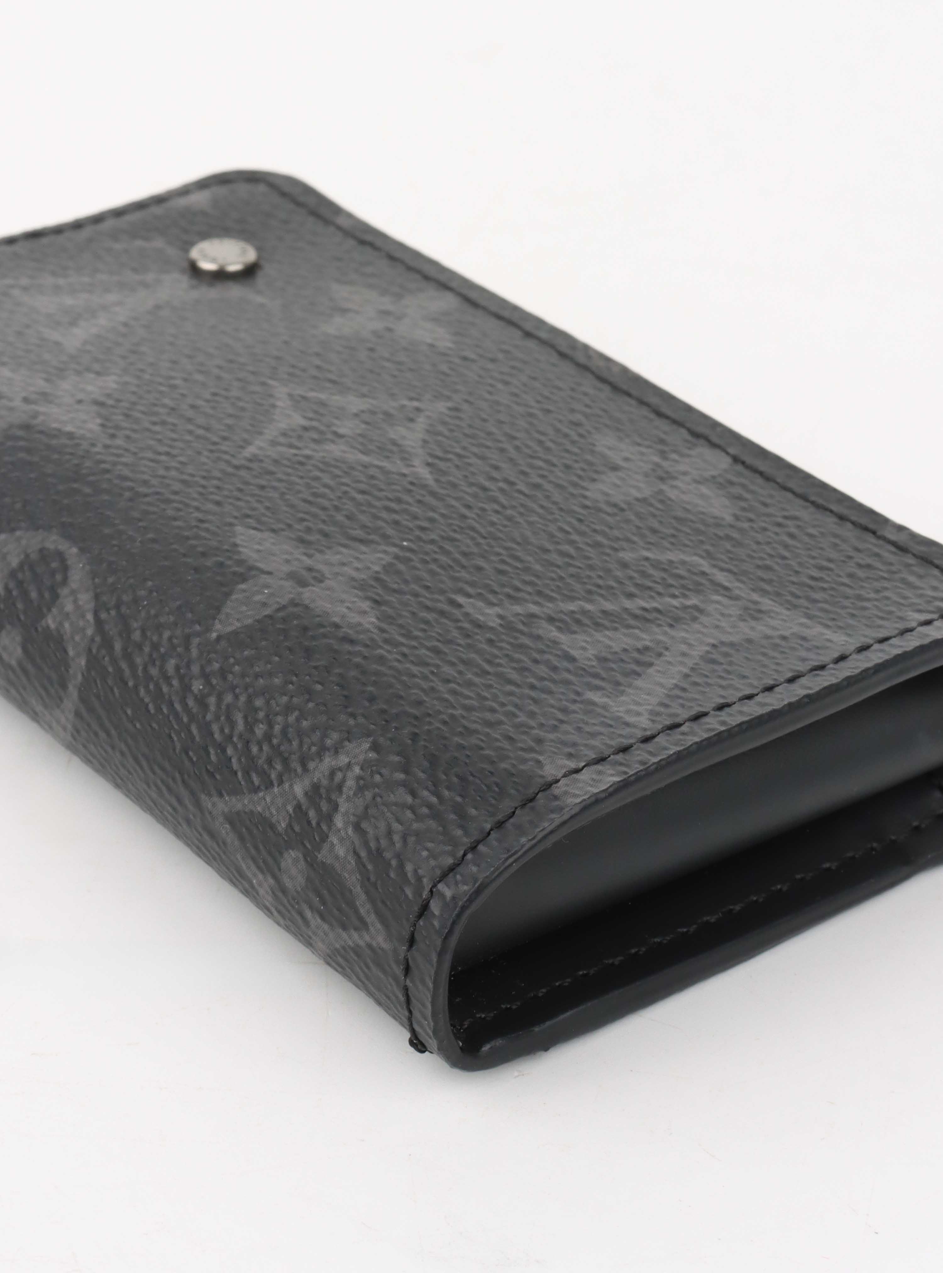 Louis Vuitton Black Monogram Eclipse Coin Case.