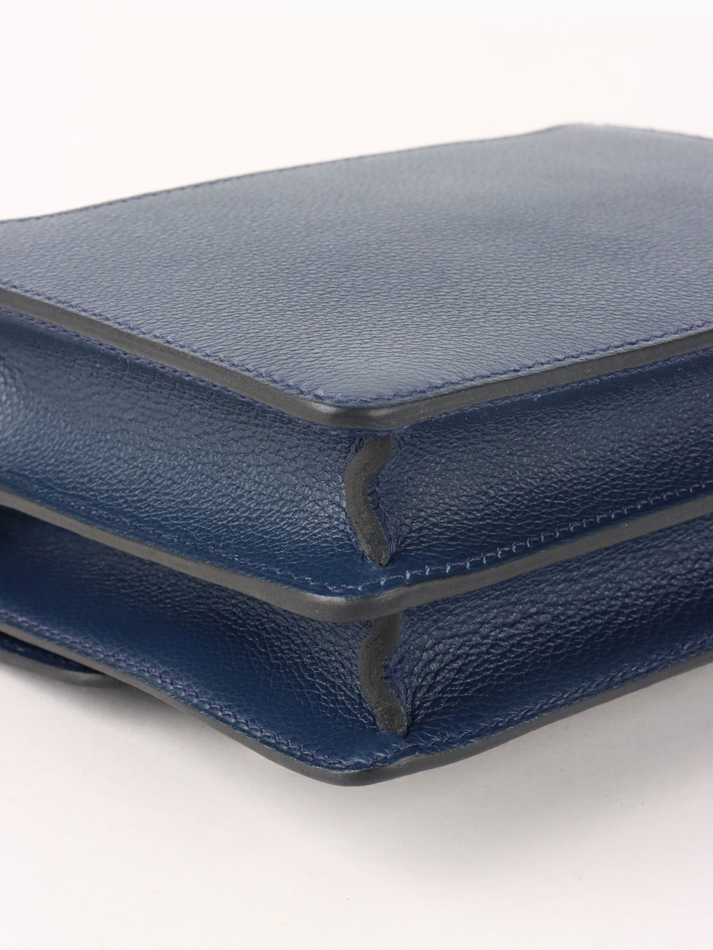 Hermes Mini Roulis 18 7L Bleu De Malte Evercolor Leather Stamp D