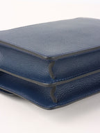 Hermes Mini Roulis 18 7L Bleu De Malte Evercolor Leather Stamp D