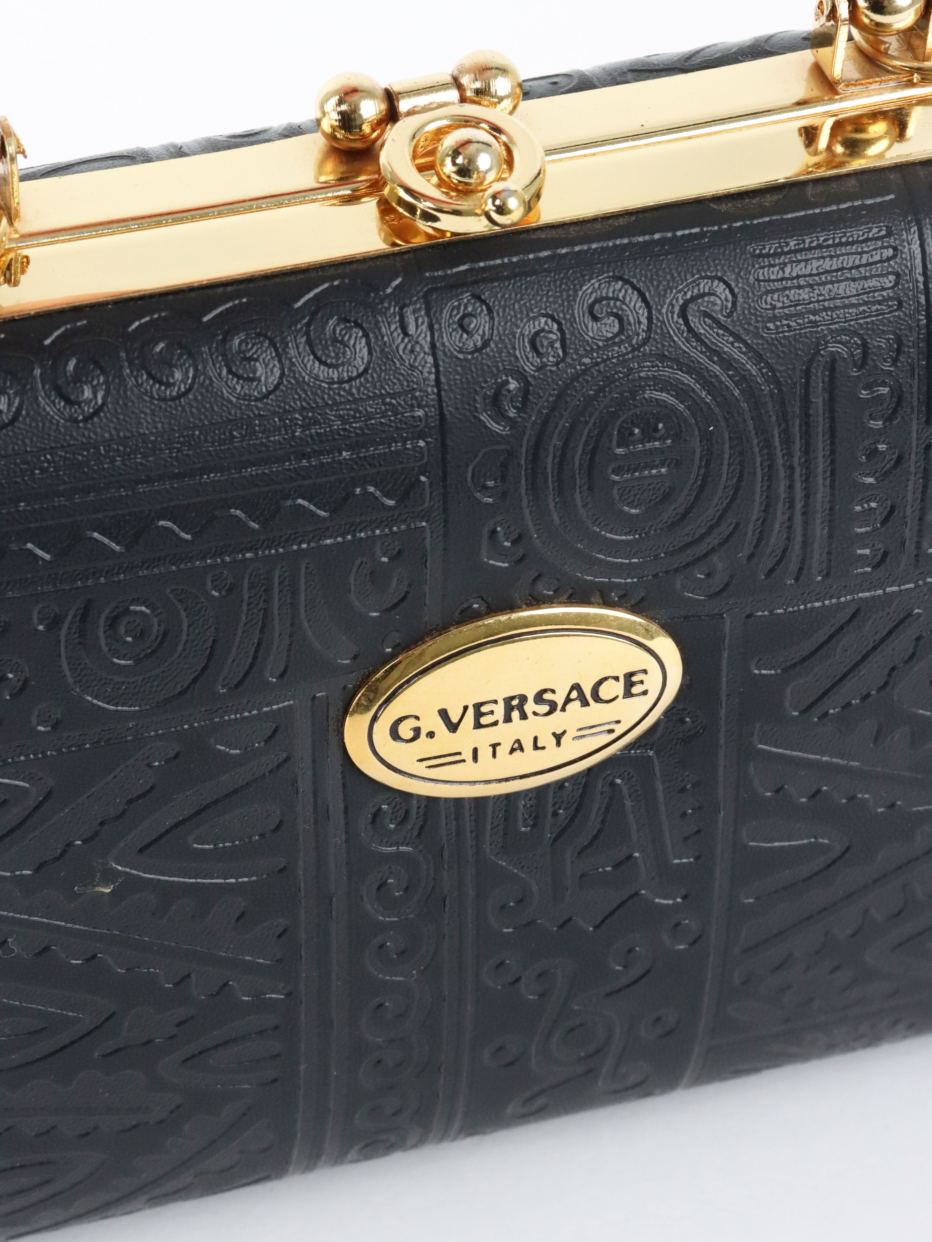 Gianni Versace Black Clutch Bag