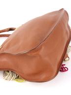 Chloe Marcie Medium Fringed Leather Tote Tan