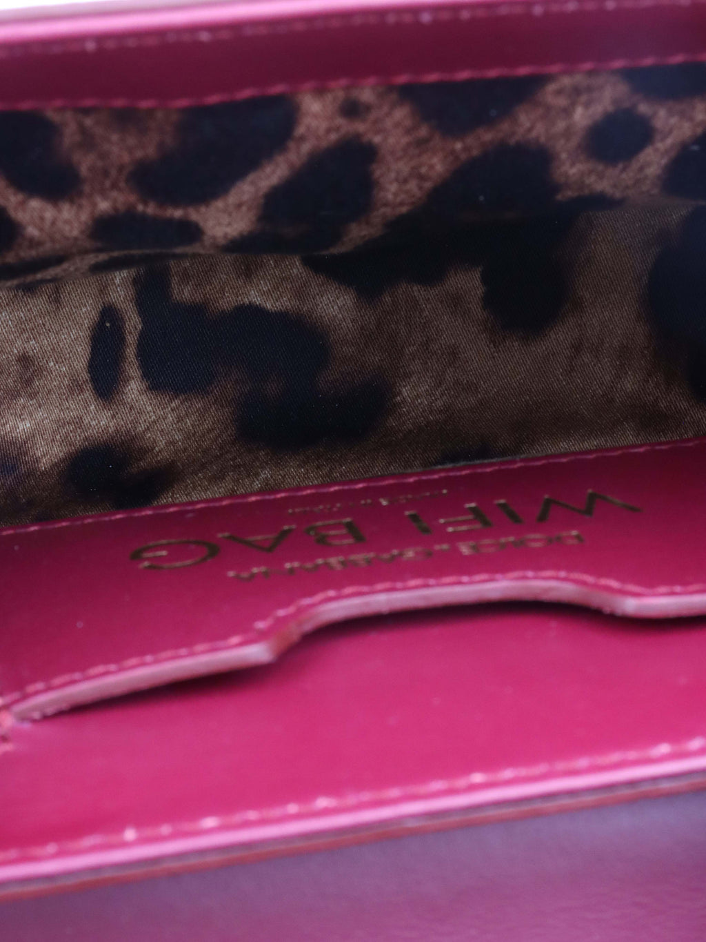 Dolce & Gabbana Burgundy Chain Shoulder Bag.