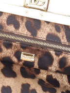 Dolce & Gabana Black Maria Nappa Leather Clutch GHW