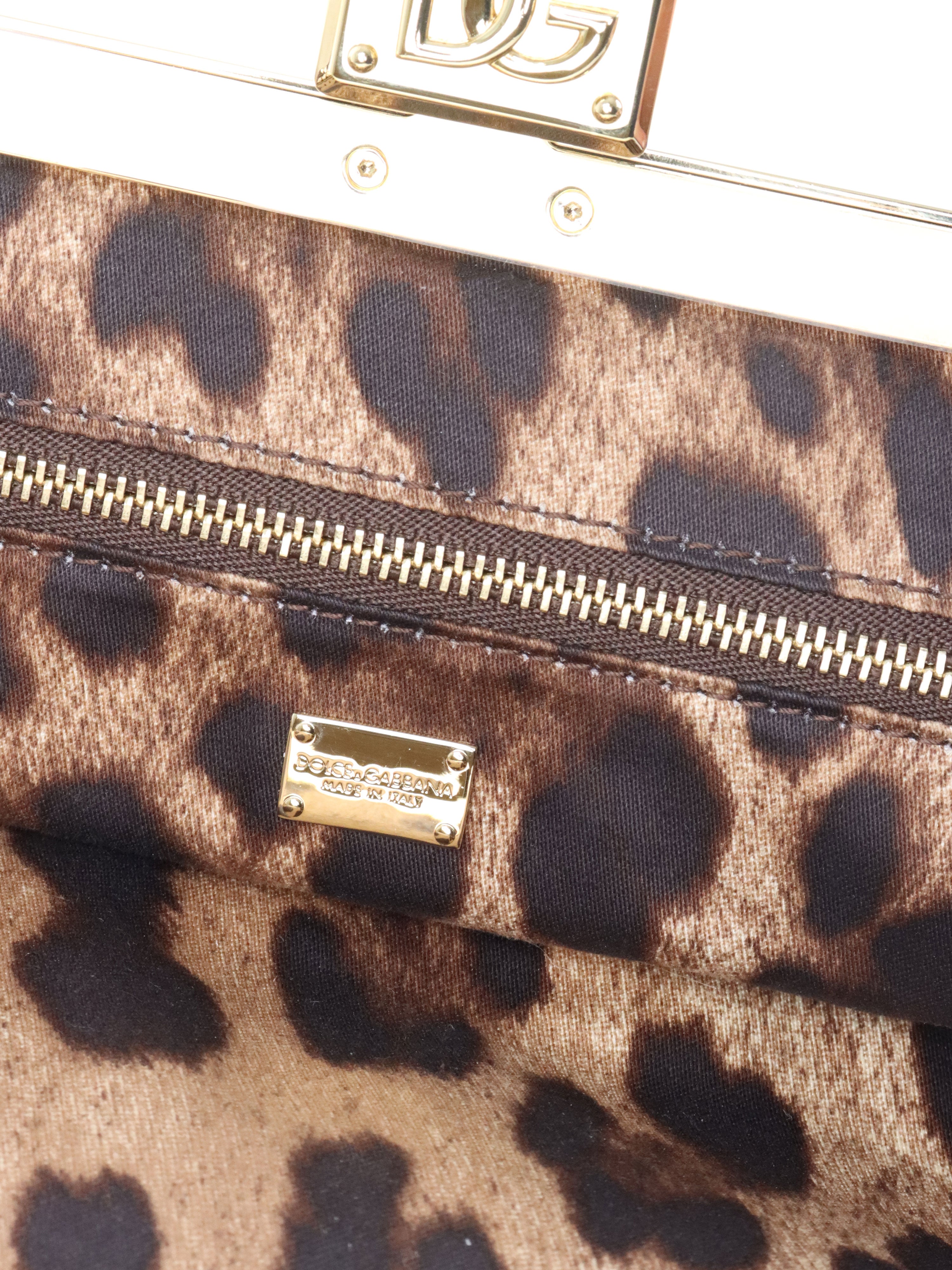Dolce & Gabana Black Maria Nappa Leather Clutch GHW