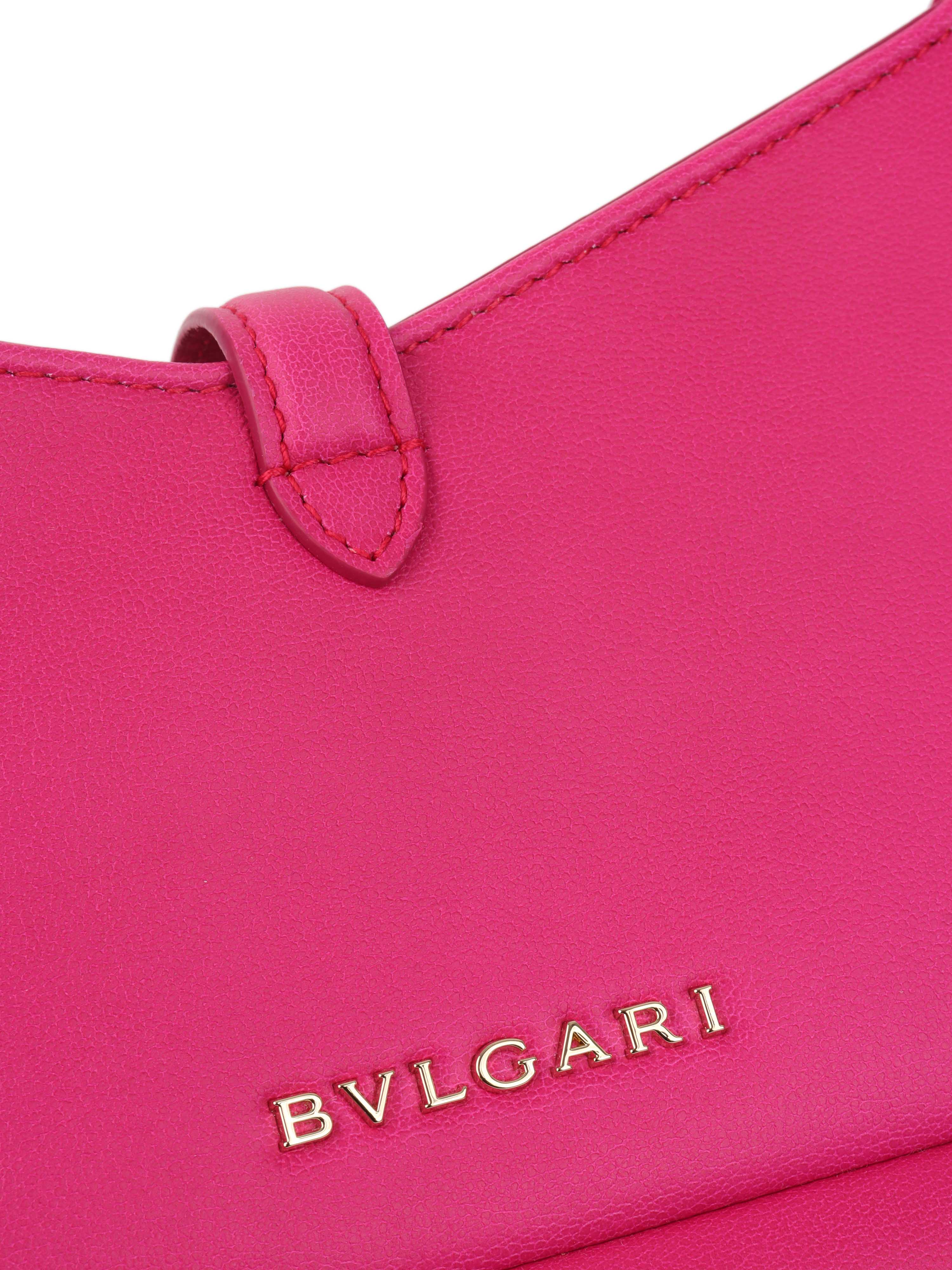 Bvlgari Hot Pink Serpenti Baia Shoulder Bag.