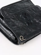 Saint Laurent Black Vintage Leather Medium Nikki Bag